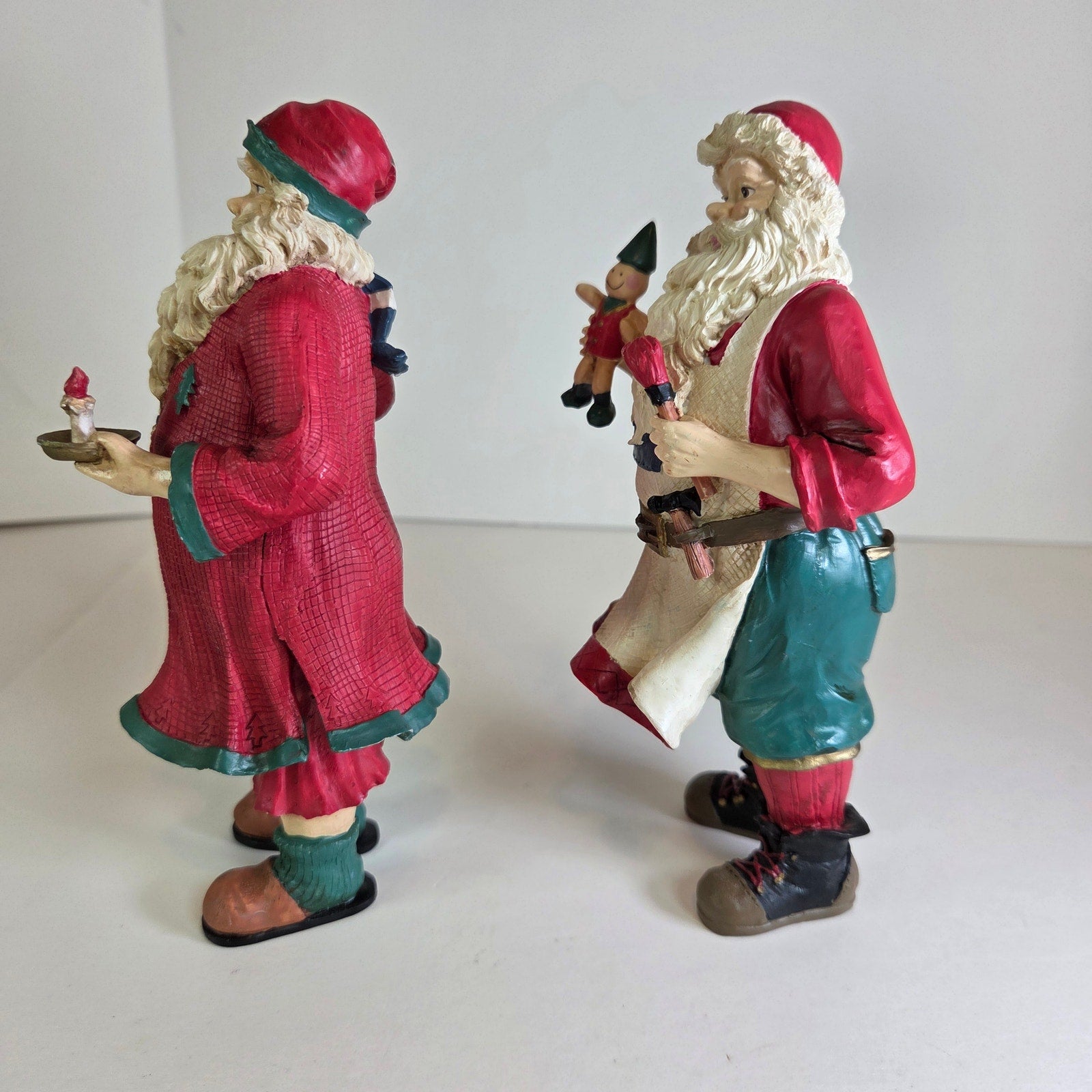 Midwest Importers Santa Pair – Christmas Figurines 9" Holiday Decor
