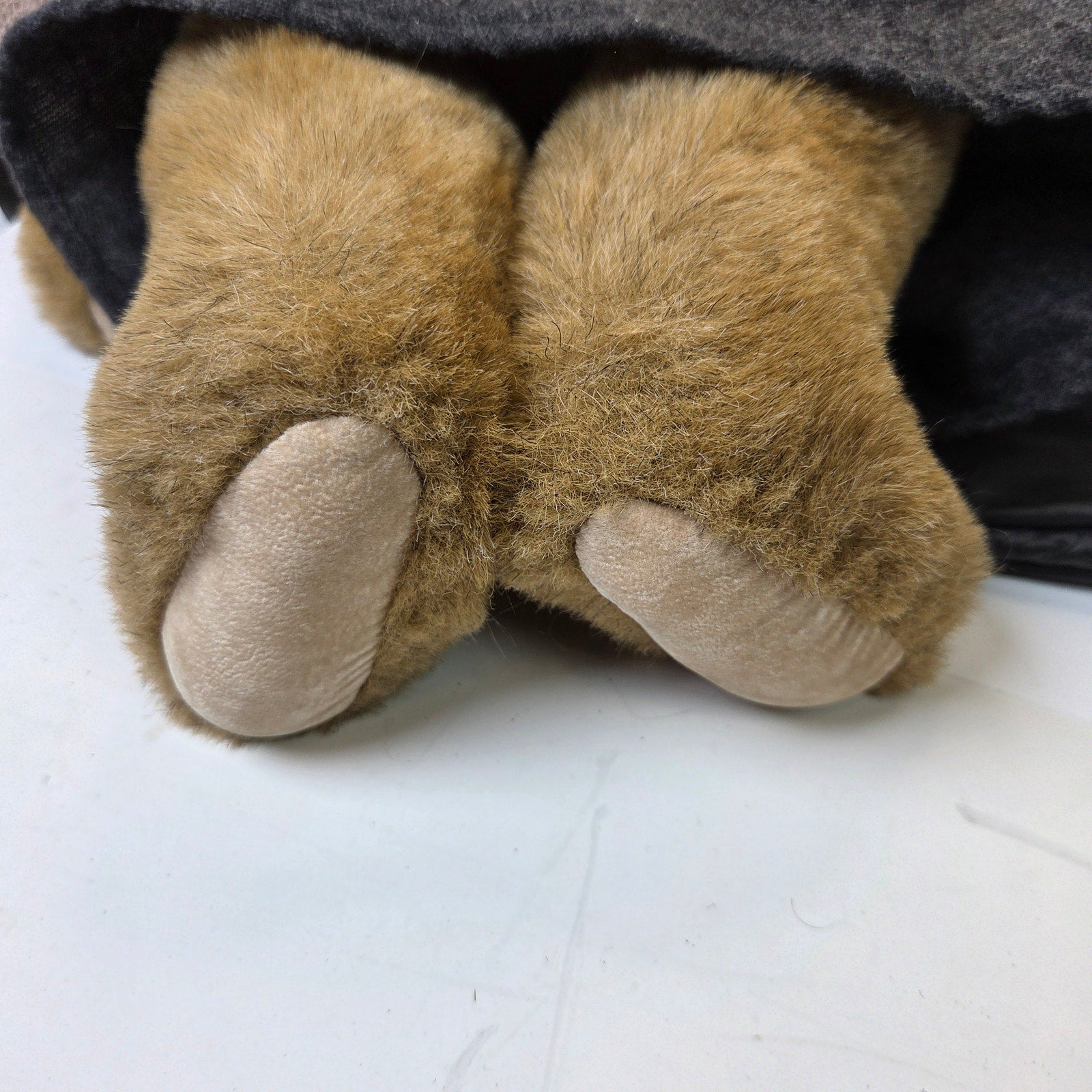 Vermont Teddy Bear Co 1994 Jointed Bear w Pink Plaid Outfit & Purse Made USA