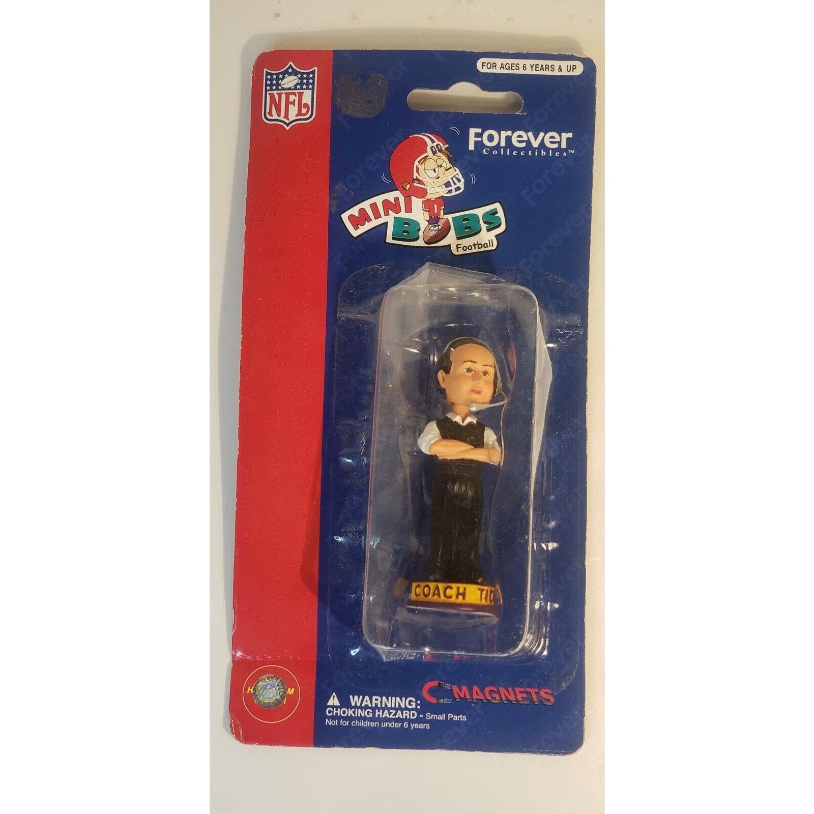 Vintage Mike Tice Mini Bobs Forever Collectibles Bobblehead MN Vikings Coach