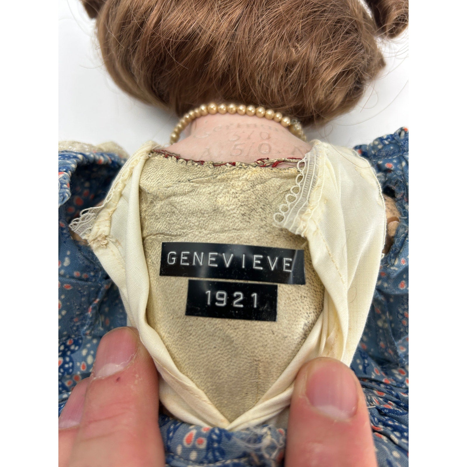 Antique Armand Marseille 370 Bisque Head Doll 23" Sleep Eyes Germany Composition