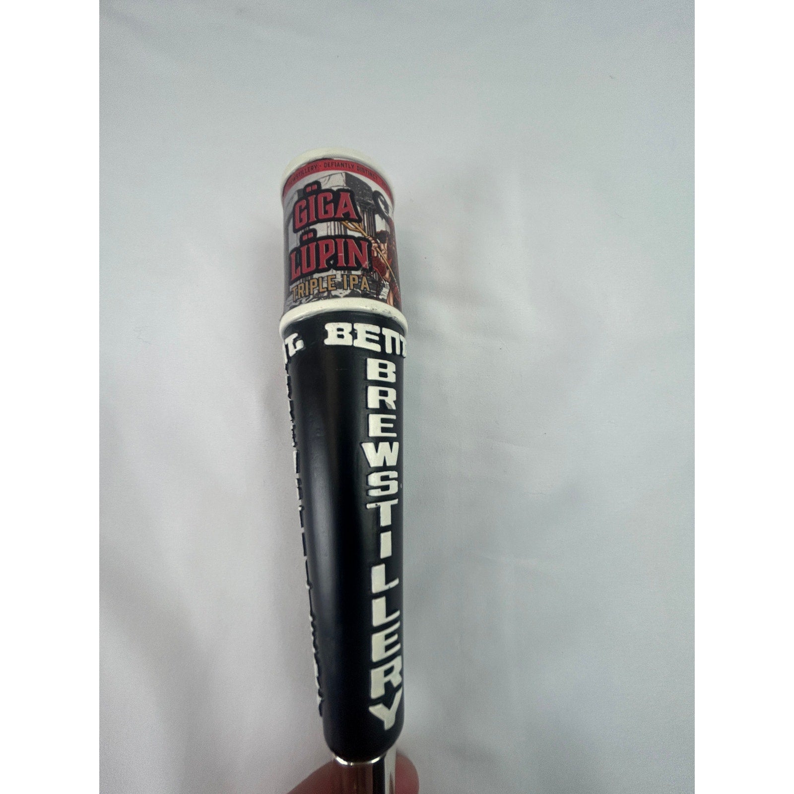 Bent Brewstillery Giga Lupin Triple IPA Beer Tap Handle Minnesota Brewery 9in