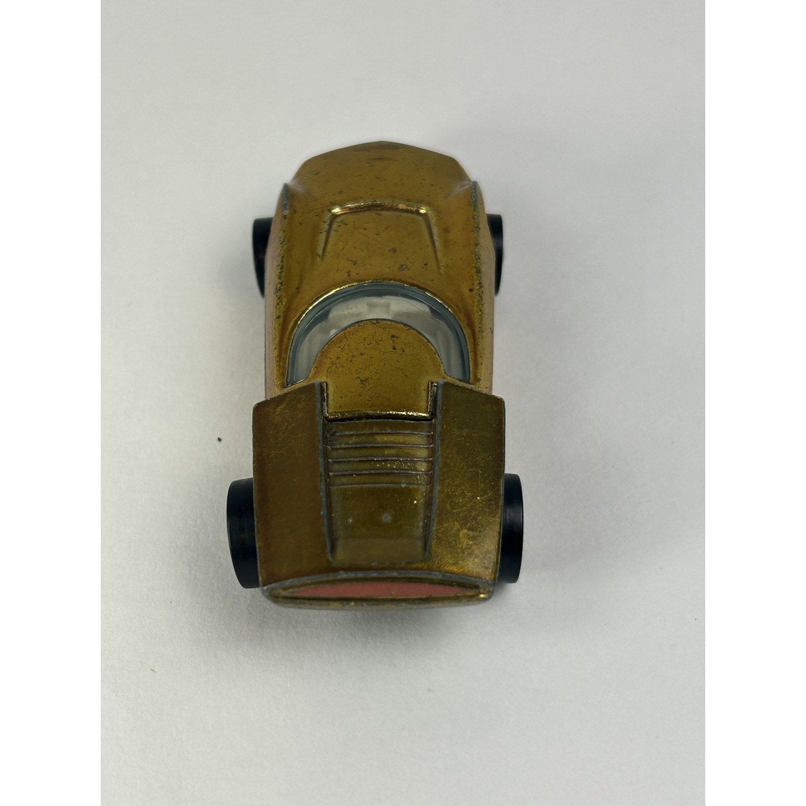 Vintage Hot Wheels Turbo Fire Redline Diecast Car Gold 1968 Mattel USA Collector
