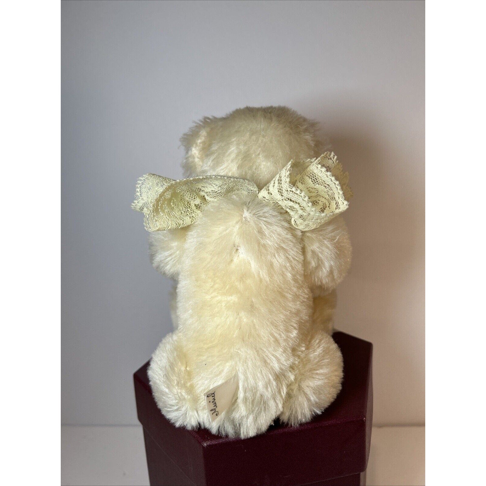 Merrythought Daisy Cranberry Hat Box Bear Mohair Ltd Ed 36/1000 UK 1994 w/ Tags