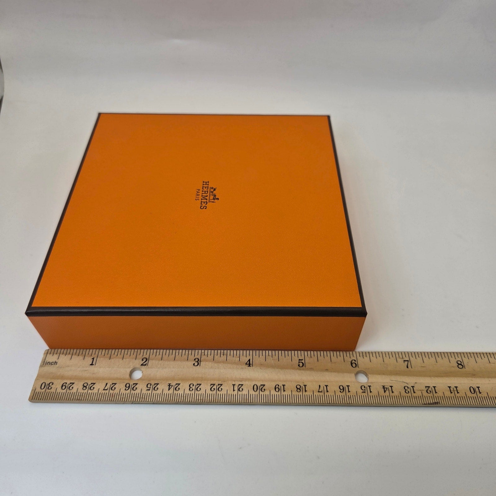 Hermès Paris Orange Presentation Gift Box Empty w/ Insert 6x6x1.25