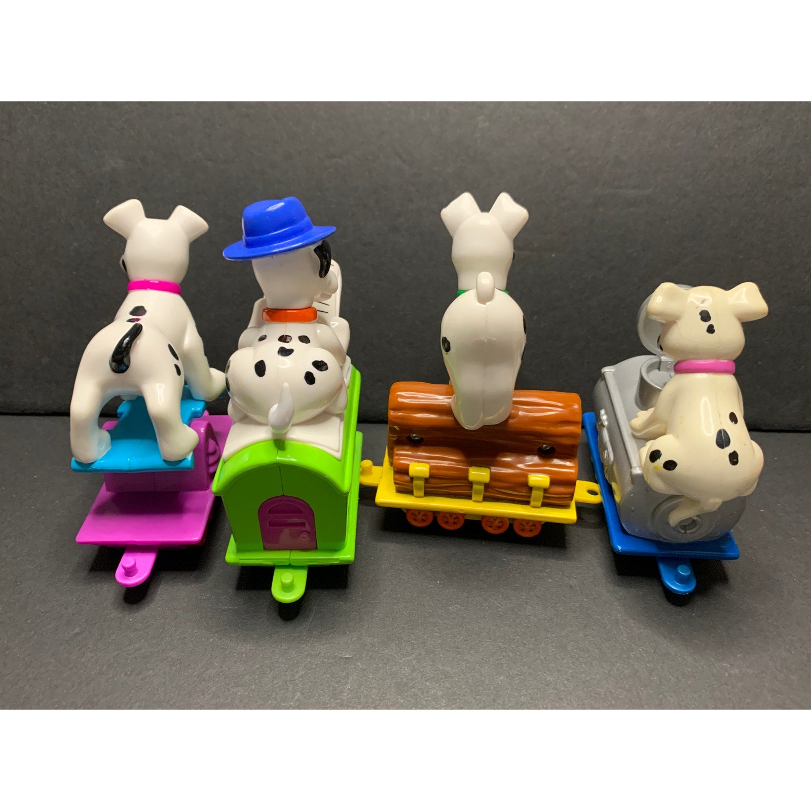 2000 Disneys 102 Dalmatians McDonalds Happy Meal Train Dogs Set of 4