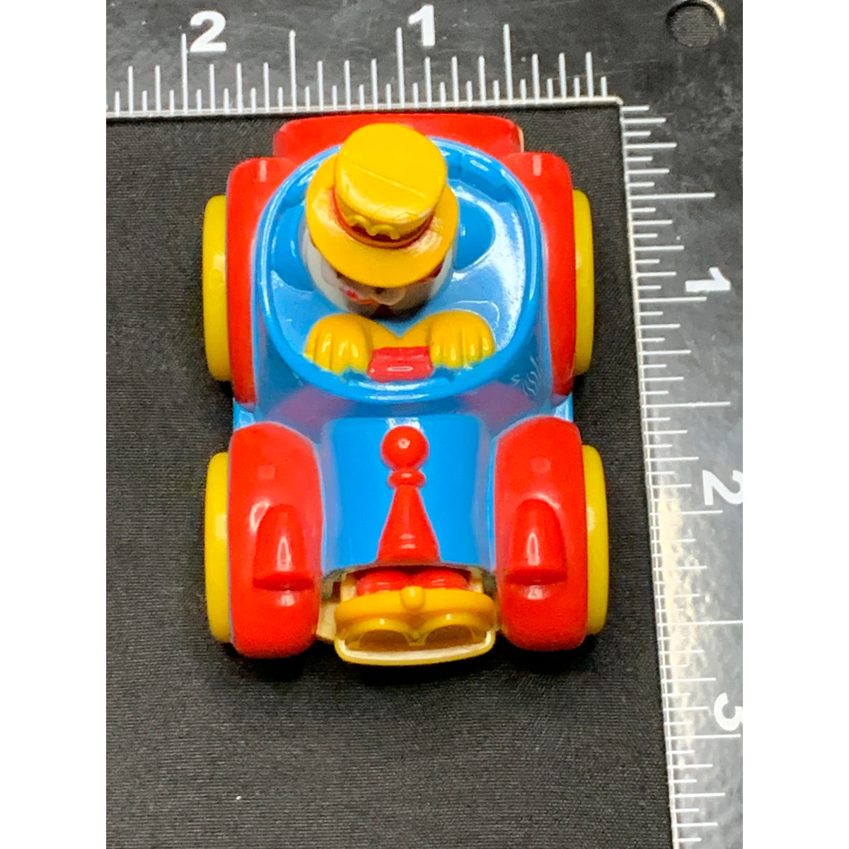 Vintage 1989 McDonald's Ronald McDonald Circus Parade Car Moving Happy Meal Toy