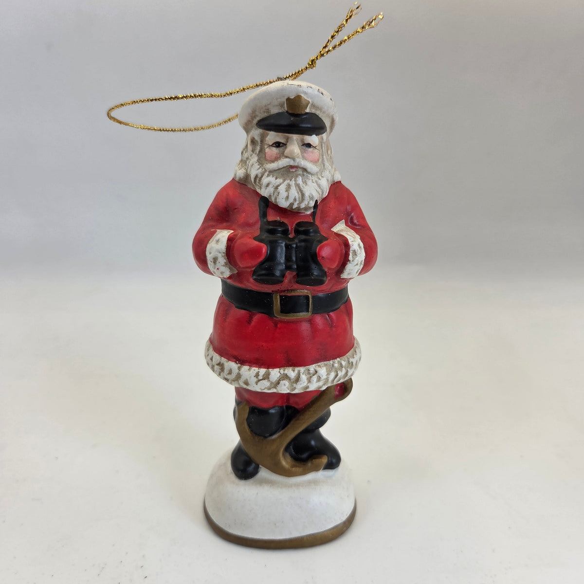 1991 Alsan Sea Santa #2211 Ornament Binoculars Korea 5" w/ Box Paperwork