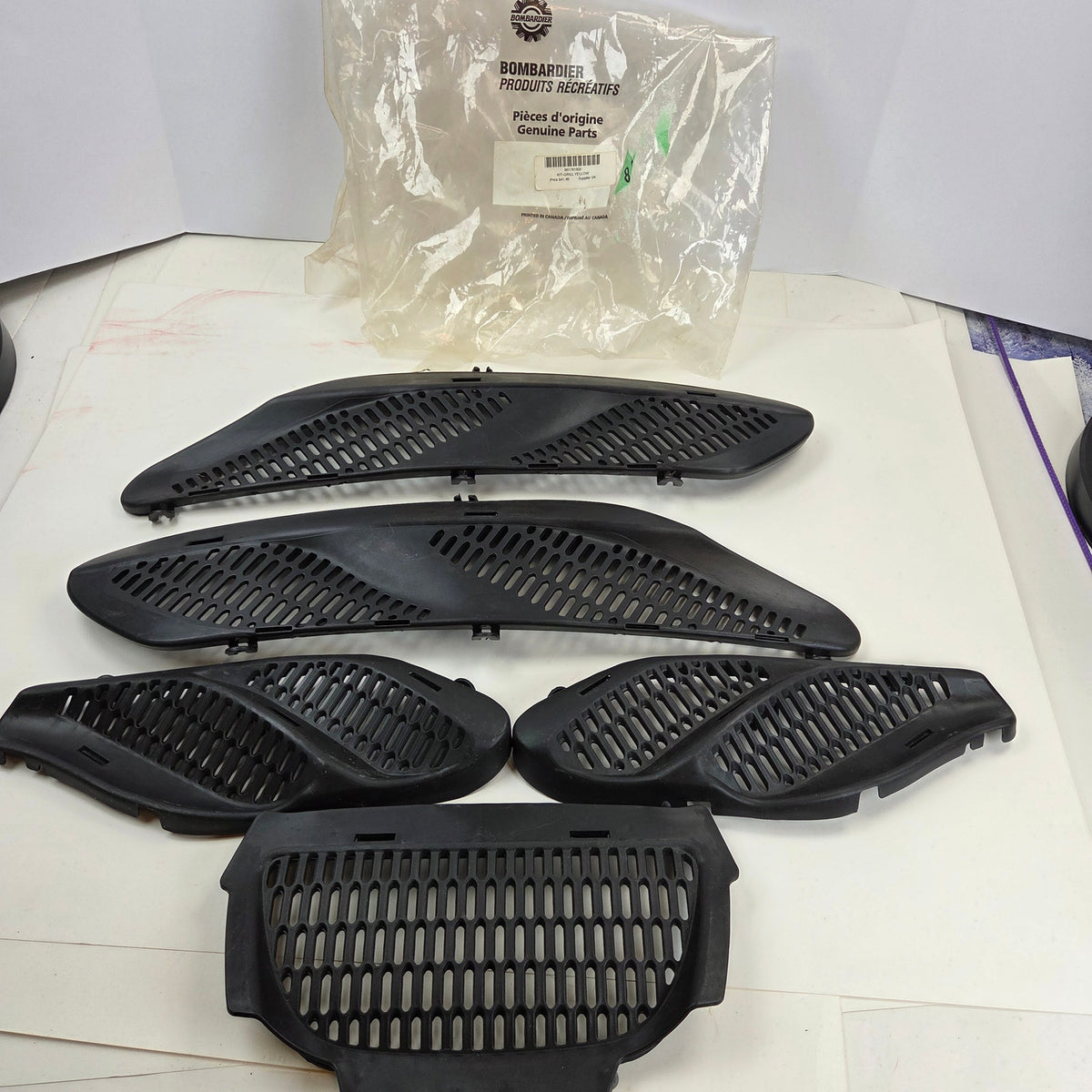 OEM Bombardier Ski-Doo ZX Yellow Grille Kit 861781800 New Complete NOS OEM