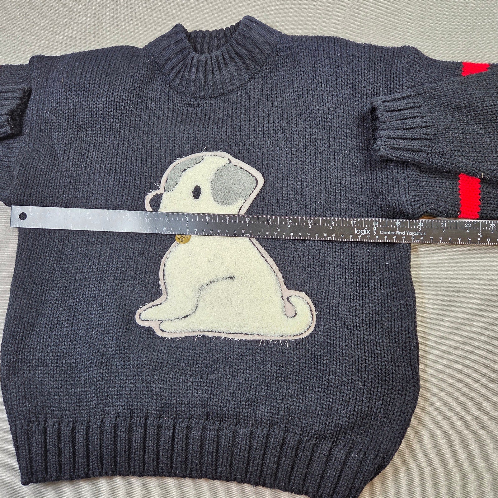 Golden Touch Puppy Sweater Womens L Take Me Home Dog Patch Knit Vintage