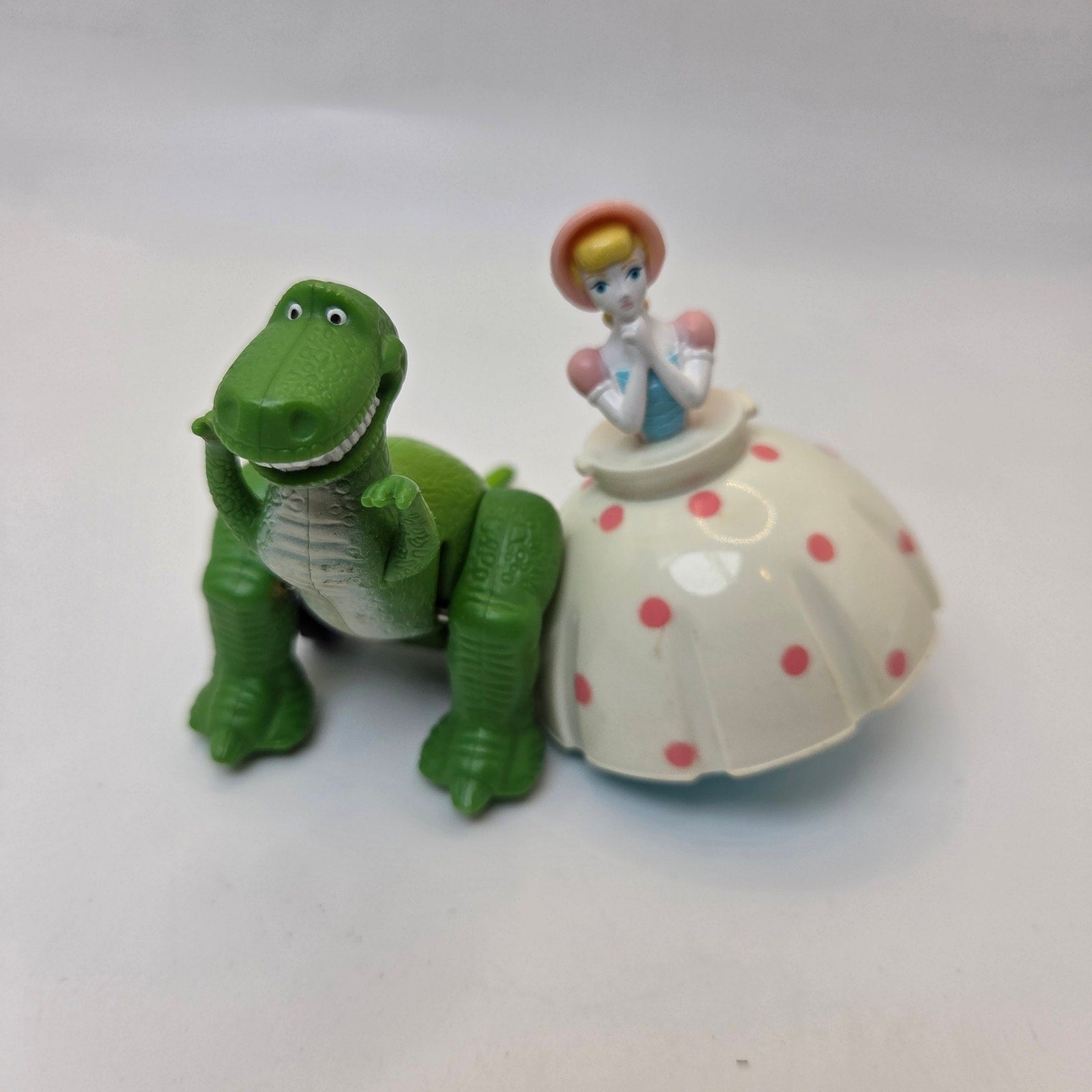Lot of 2 Disney Toy Story Burger King Kids’ Meal Toys 1995 Rex Bo Peep