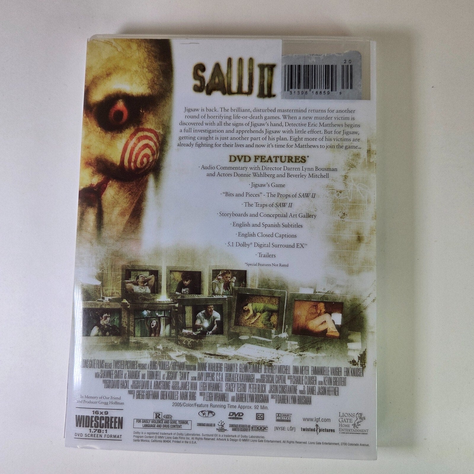 Saw II DVD Widescreen Edition Horror
