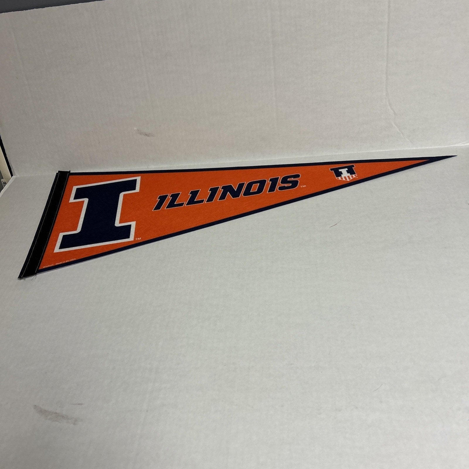 The Illinois University Fighting Illini 12" X 30" Wincraft Felt Pennant