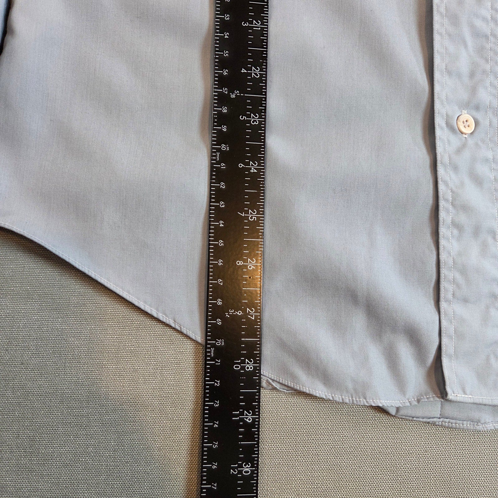 Vintage 80s Christian Dior Monsieur Chemise Shirt Korea S Epaulet Gray