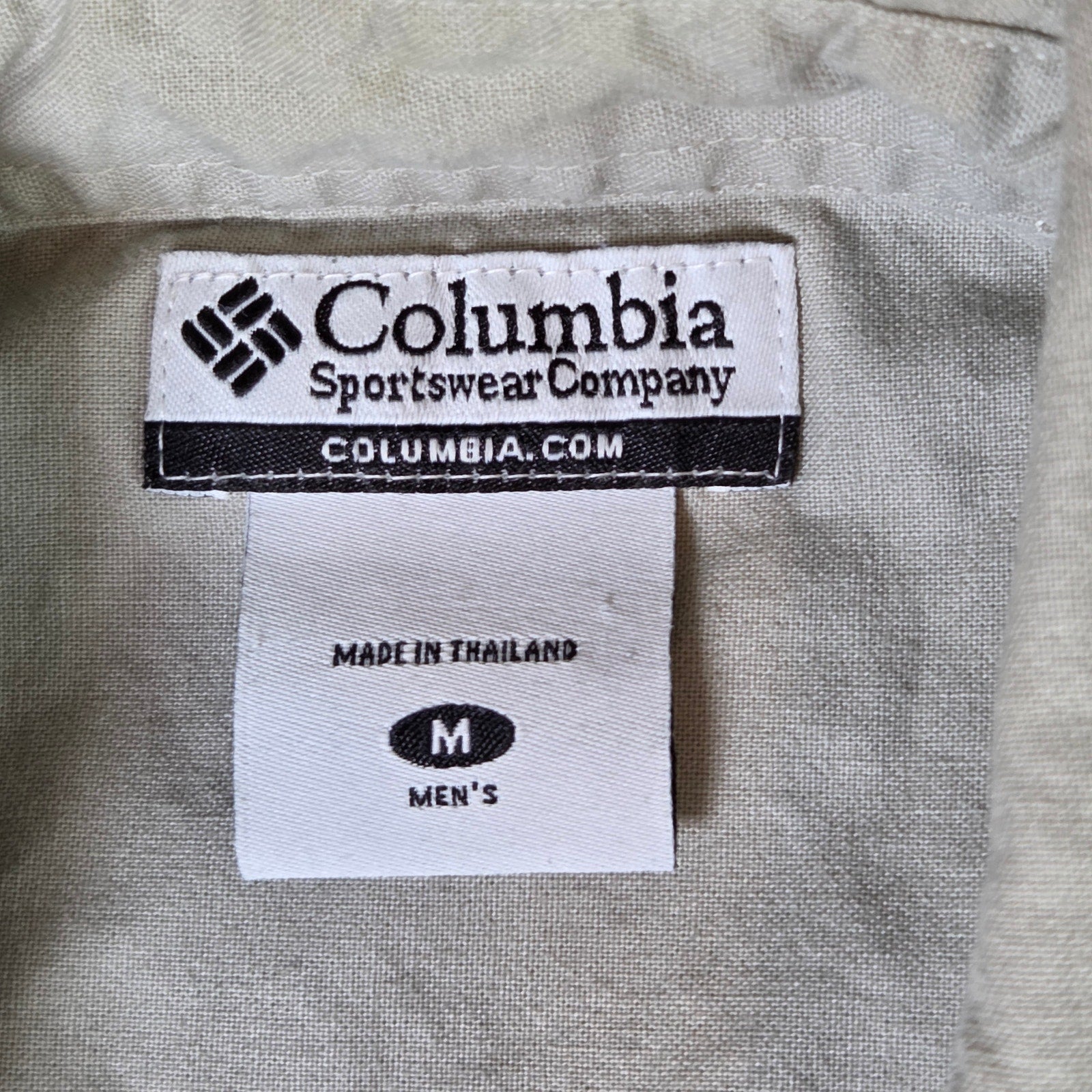 Columbia Hunting Field Shirt Mens Medium Dog Gun Club Cotton Button Down