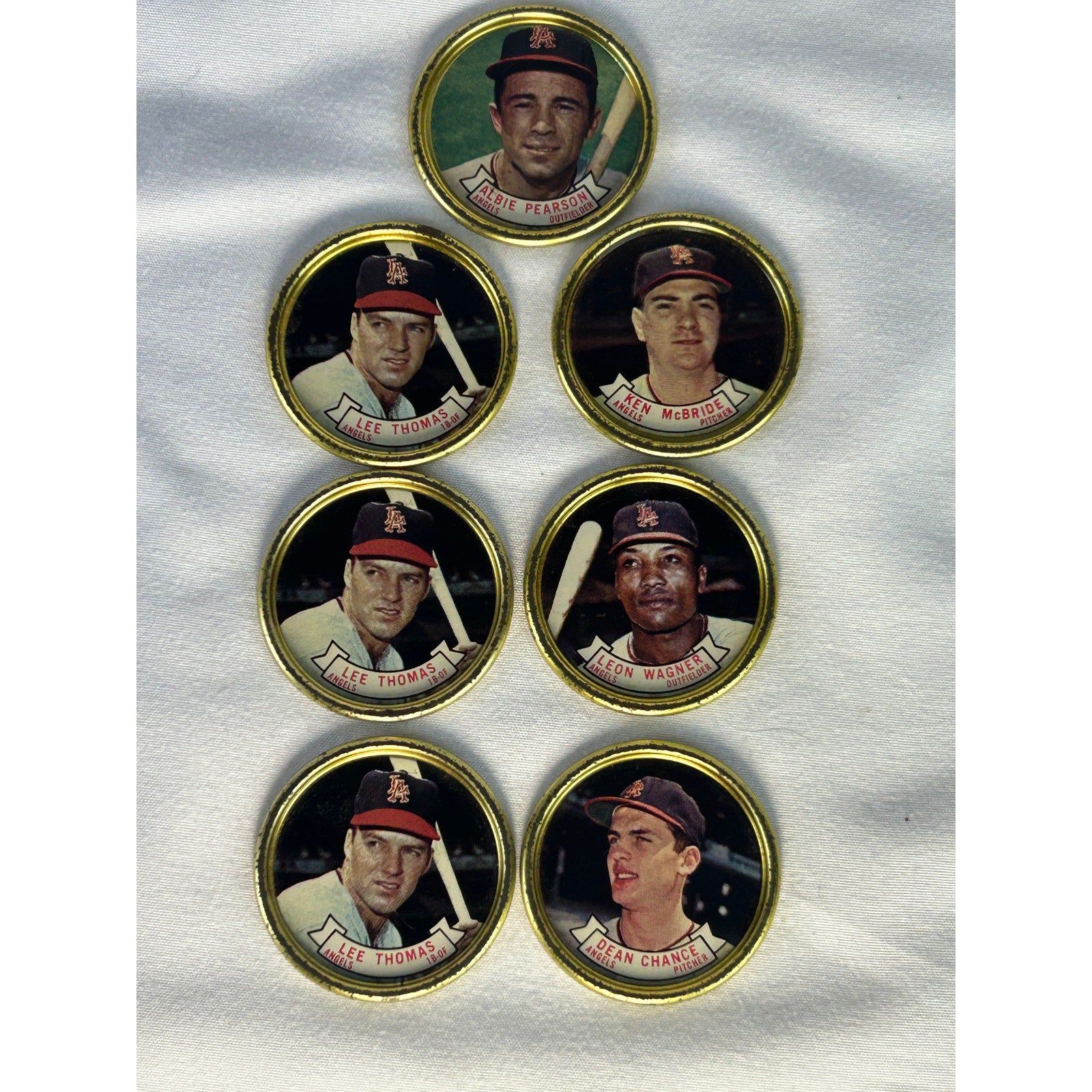 1964 Topps Coins Los Angeles Angels Lot Thomas Pearson McBride Wagner