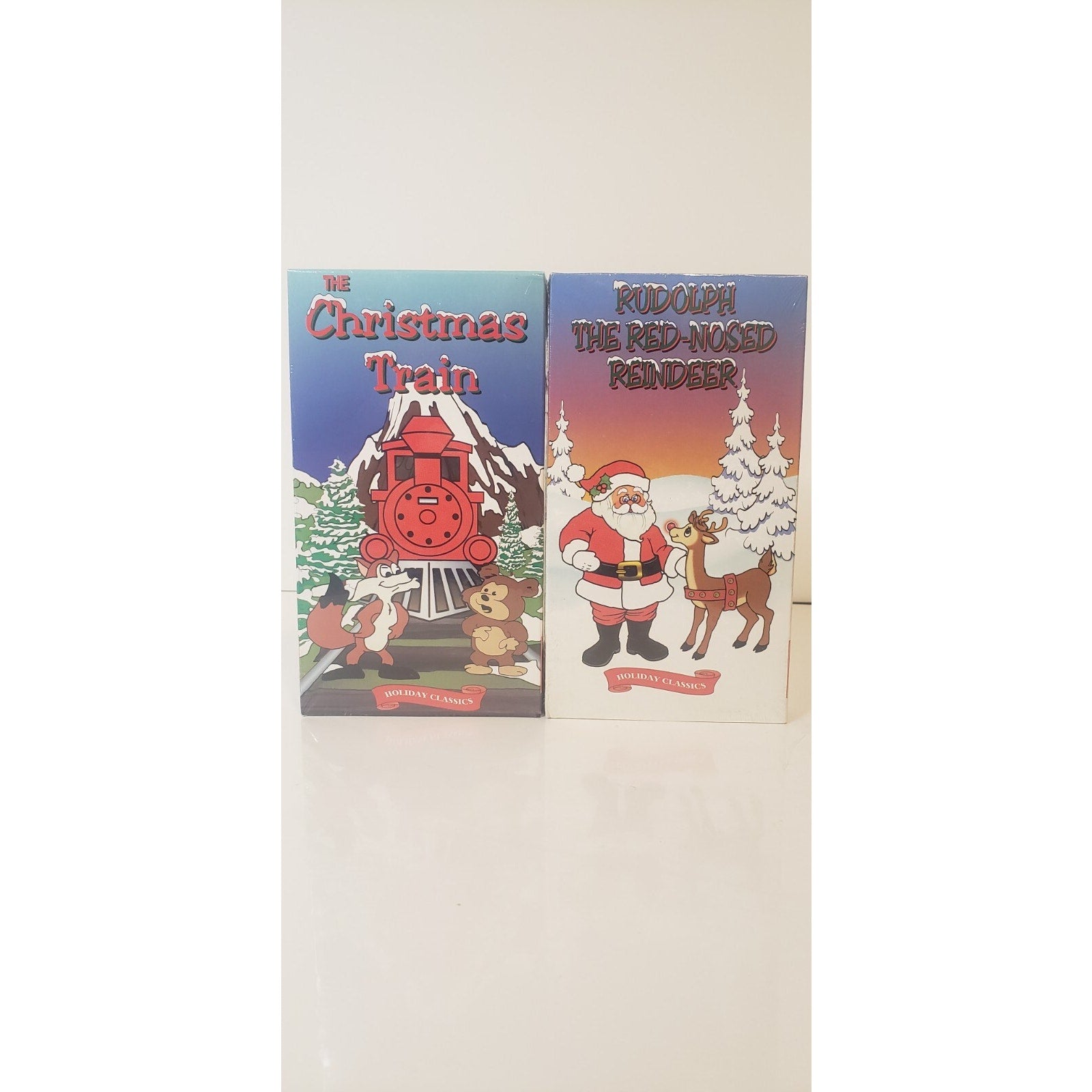 Christmas Kids VHS New Sealed Lot of 2 Rudolph & The Christmas Train