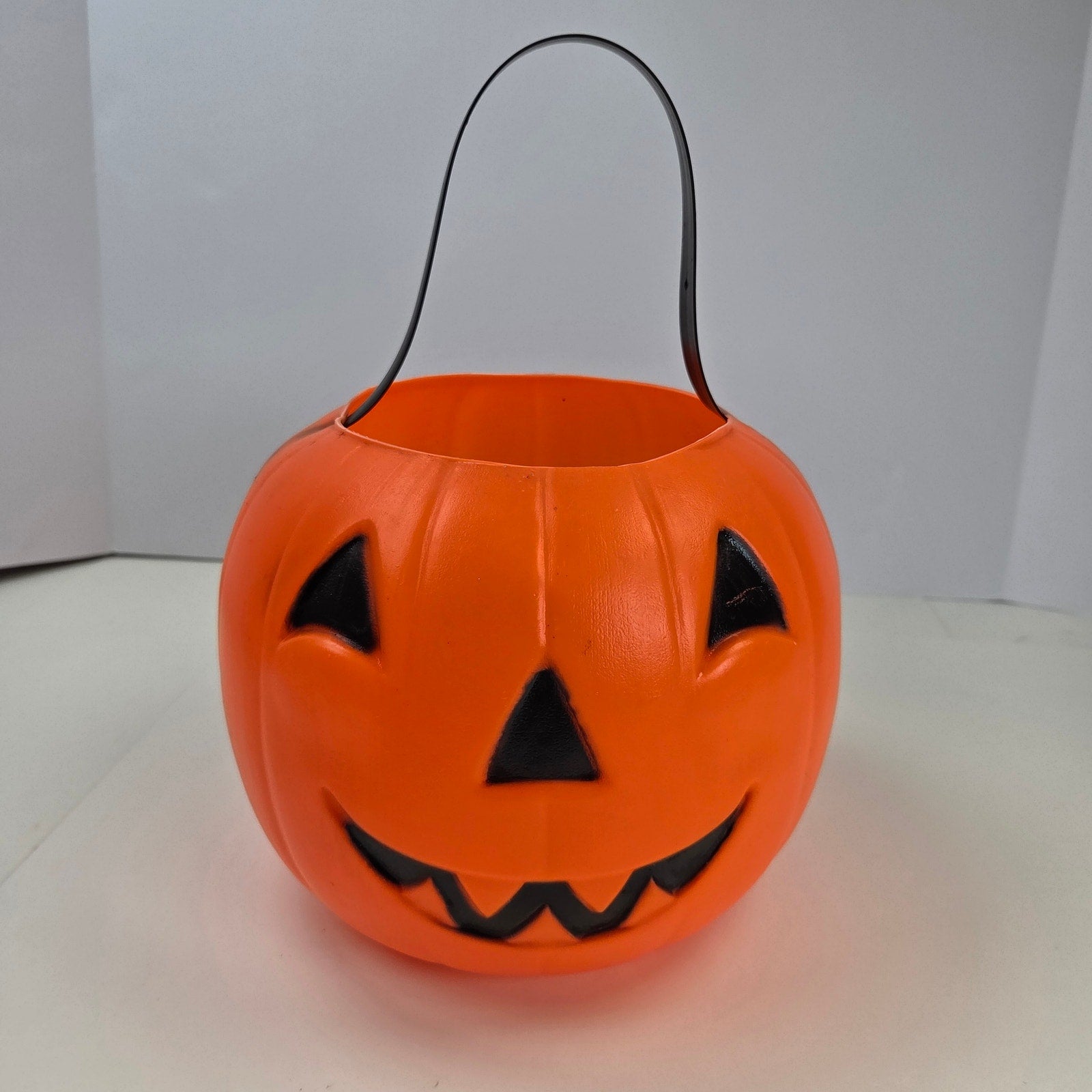 Vintage Empire Jack O Lantern Pumpkin Candy Bucket Trick Or Treat 7" Pail