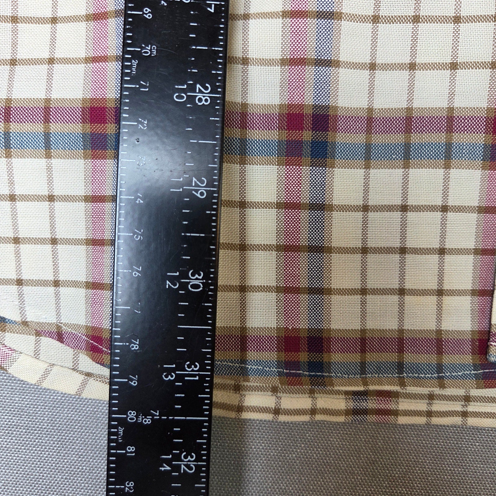 Dockers Mens XL Plaid Long Sleeve Button Down Cotton Shirt Wrinkle Free