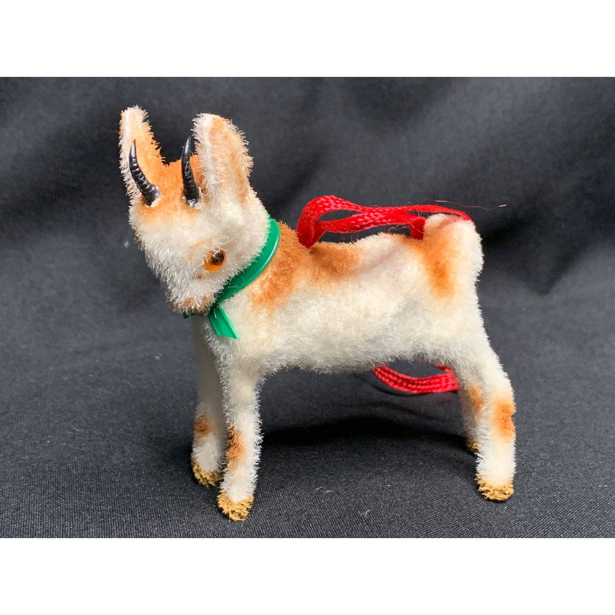 Vintage Wagner Handwork Flocked Goat Ornament West Germany 1983-1990
