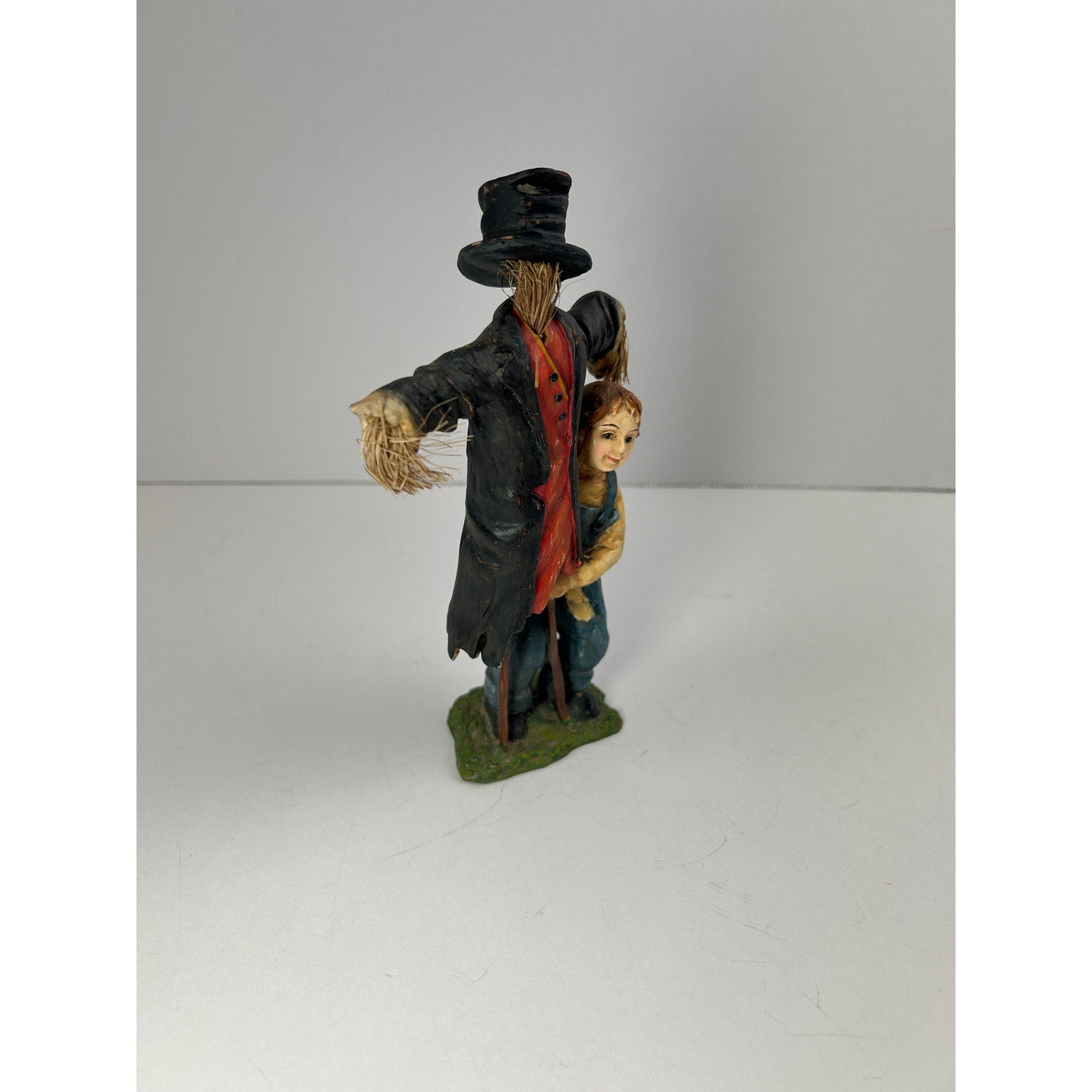 Bethany Lowe Halloween “Girl with Scarecrow” Resin Figure, Retired