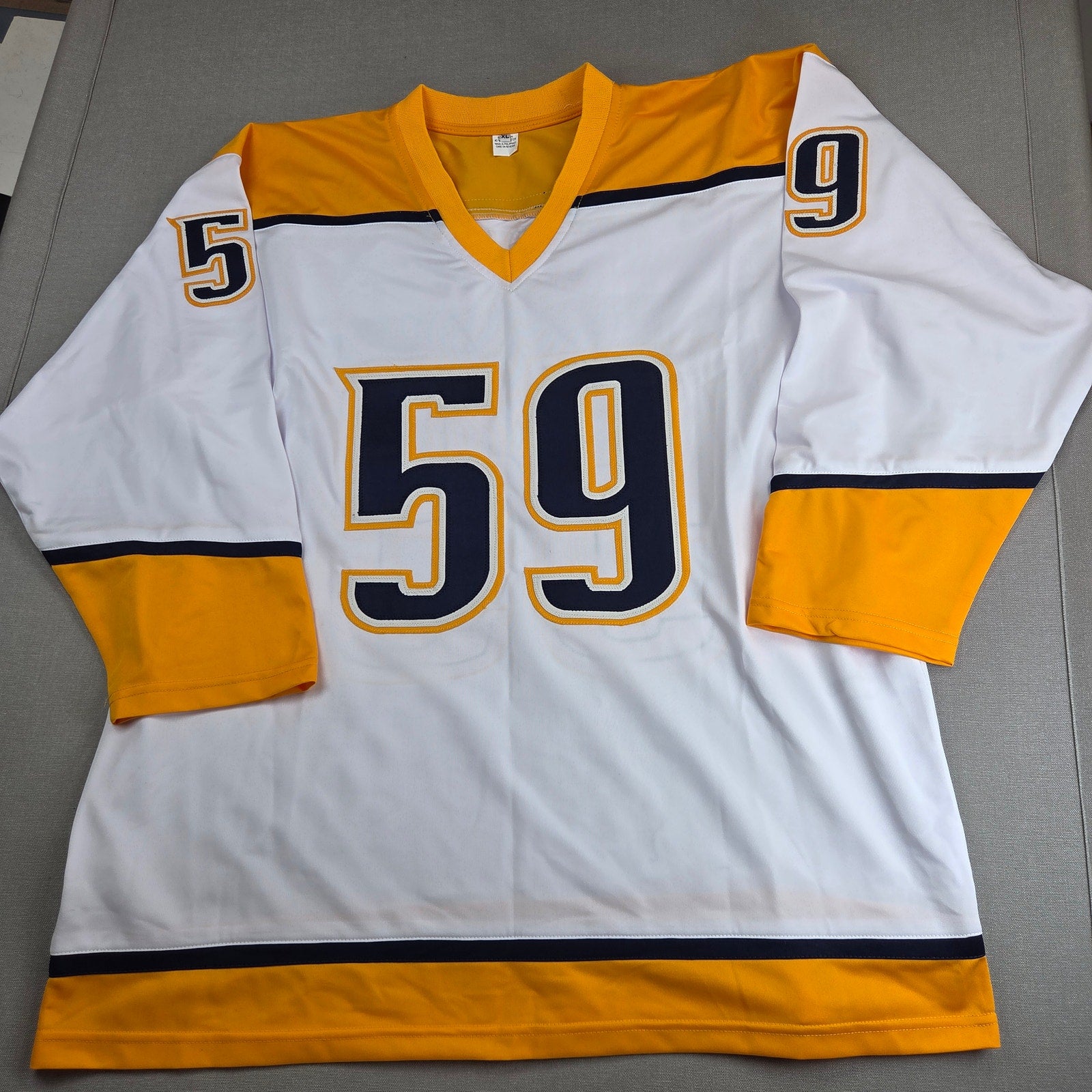 Roman Josi Signed Nashville Predators Custom Hockey Jersey XL JSA COA Auto