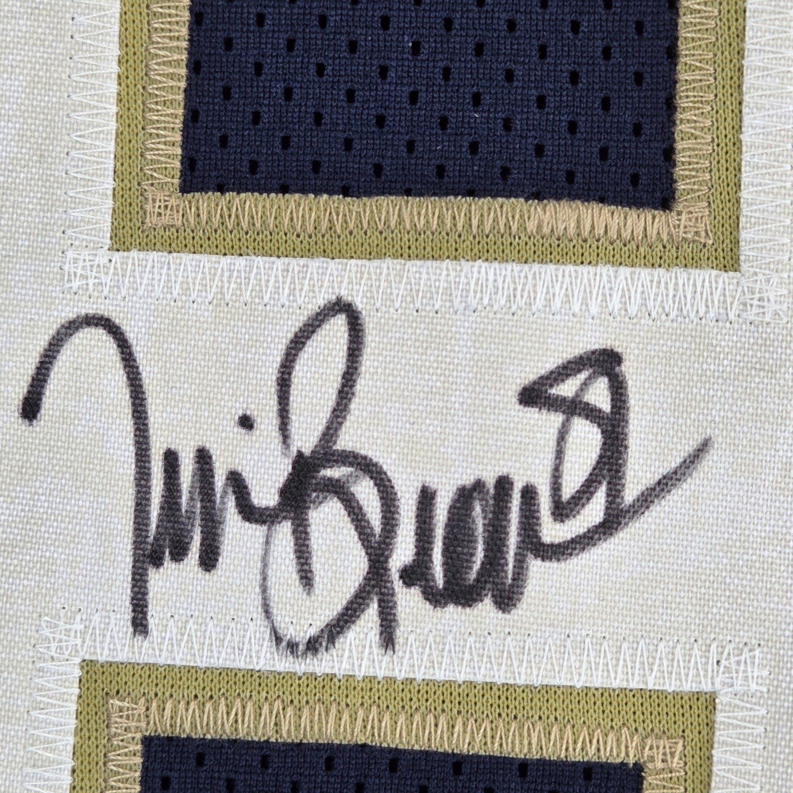 Tim Brown Signed Notre Dame Career Stats Custom Jersey XL GTSM COA Heisman