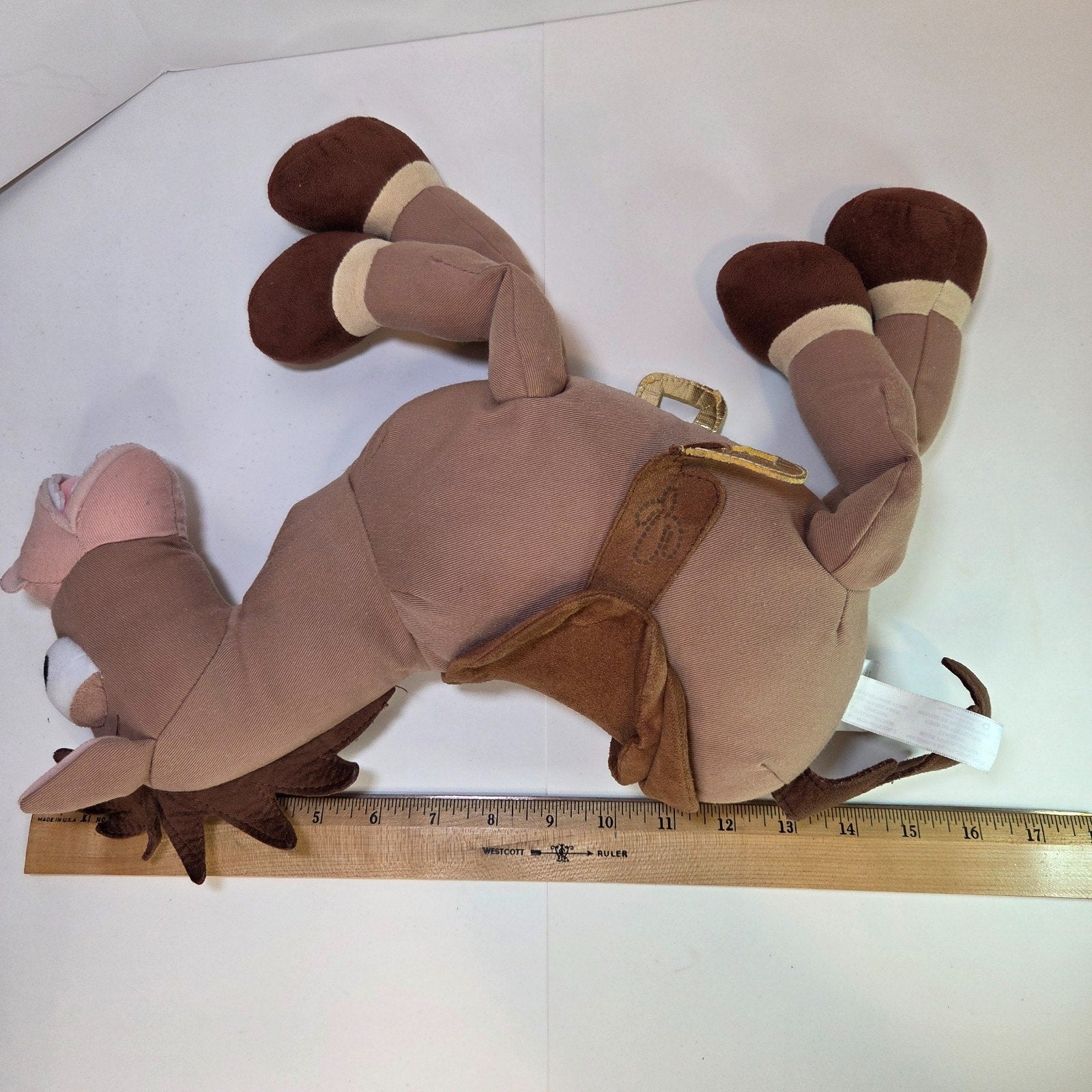 Disney Pixar Toy Story Bullseye Plush Horse 16" Disney Store VTG Brown Saddle