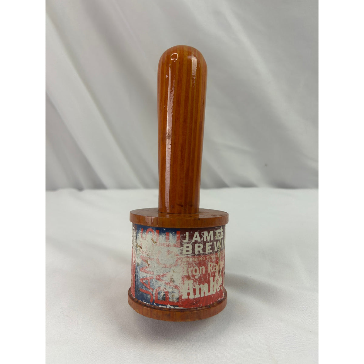 James Page Iron Range Amber Lager Beer Tap Handle Vintage Minneapolis Wood
