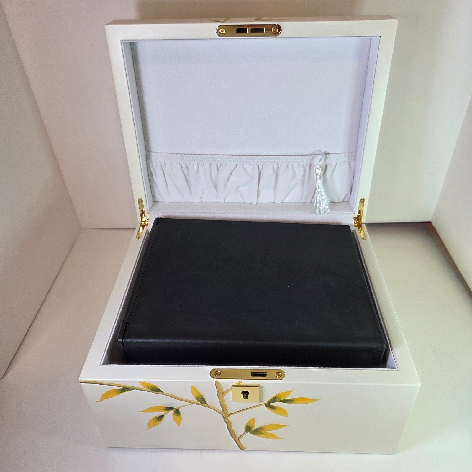The Eloise Floral Design Jewelry Box w/Cremation Urn 10" x 8" x 6"
