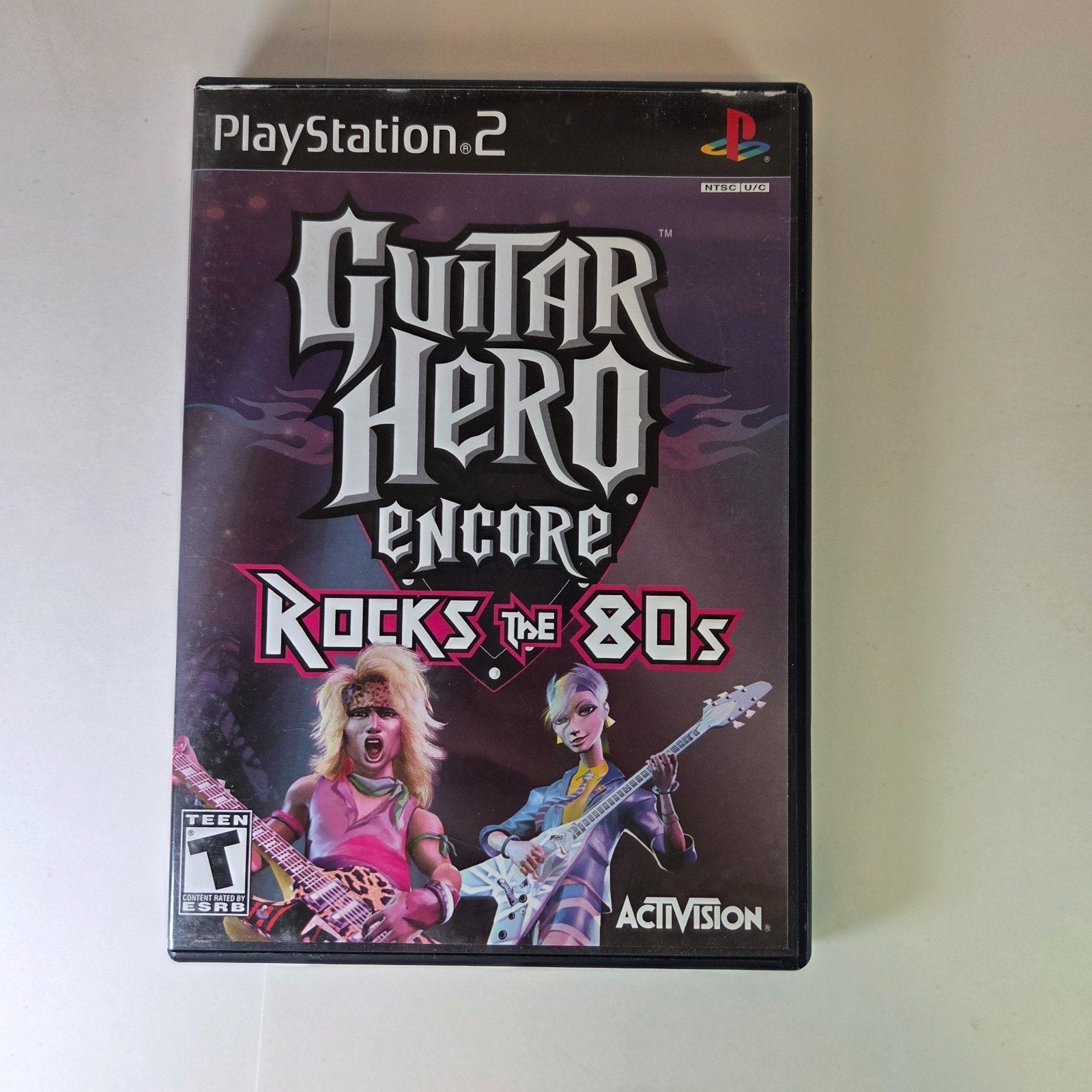 Guitar Hero Encore: Rocks the 80s (Sony PS2, 2007) Complete with Manual