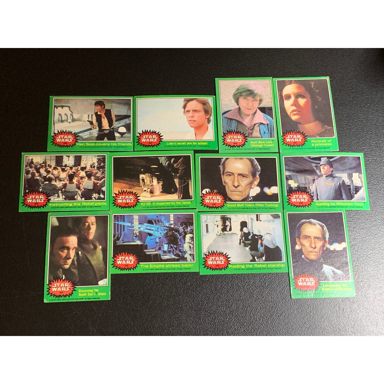 Star Wars 1978 Series 4 (B) Complete Card & Sticker Set Very Good Condition