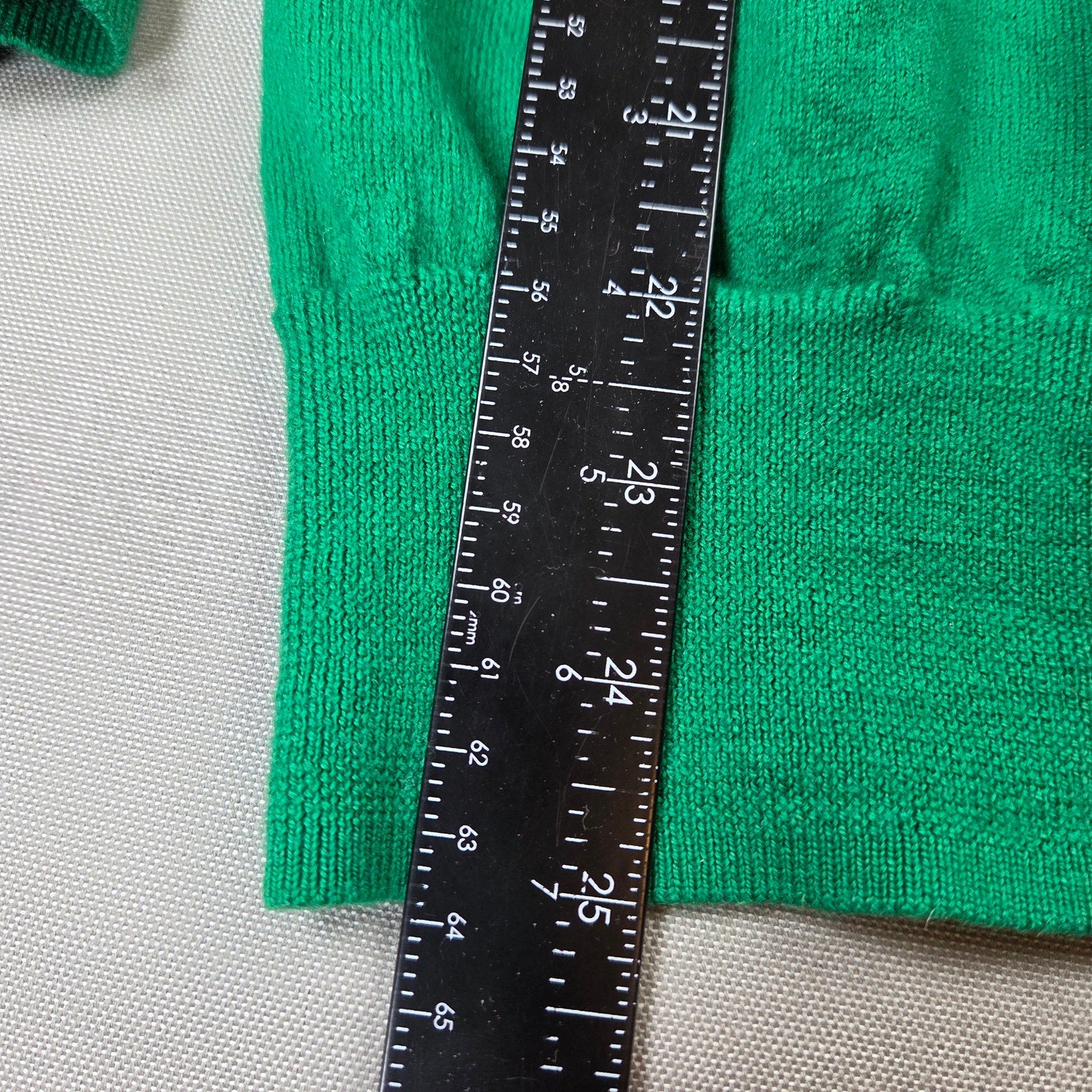 Ralph Lauren Sport Merino Wool Crest Cardigan Sweater Women's M Green V Neck