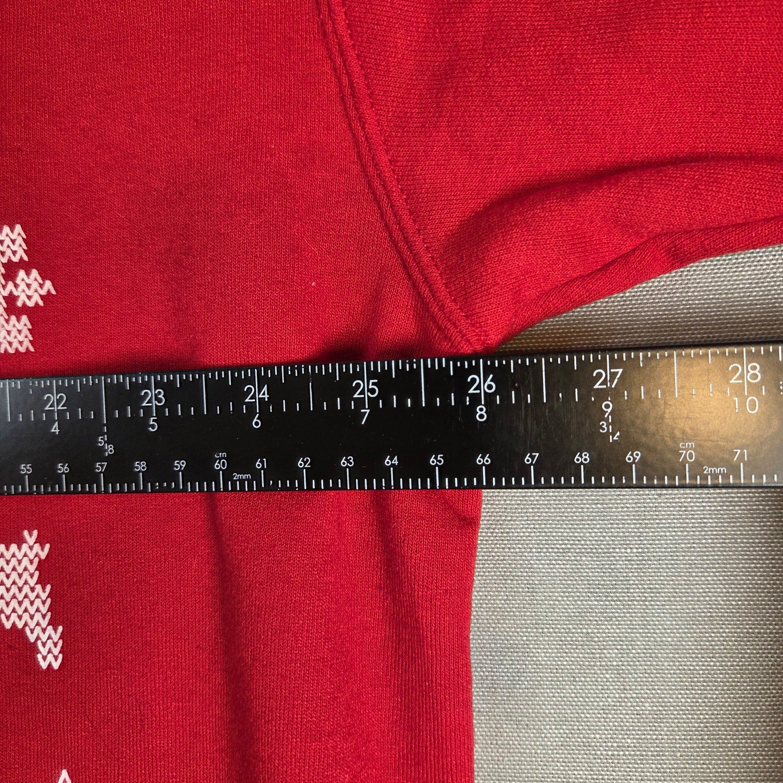 NuBlend 2XL Ugly Christmas Sweater Red Holiday Graphic Pullover Sweatshirt