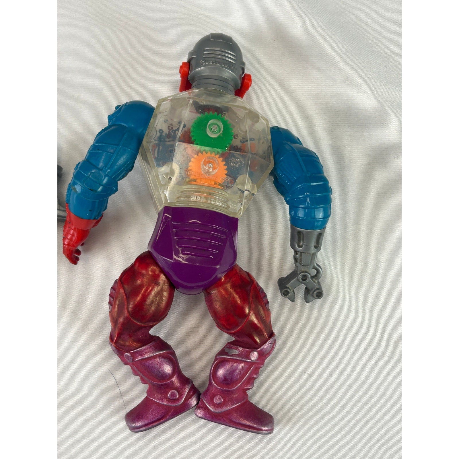Vintage 1985 Mattel MOTU Roboto Action Figure w/ Axe Masters of the Universe