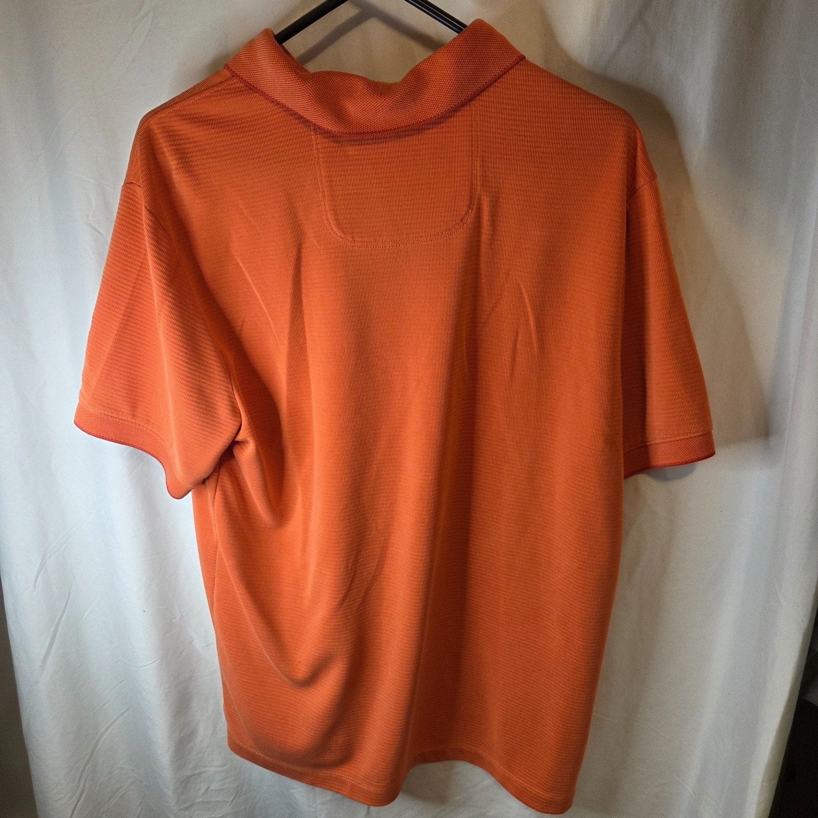 Tommy Bahama IslandZone Polo Shirt Orange S Tencel Blend Lightweight Size S