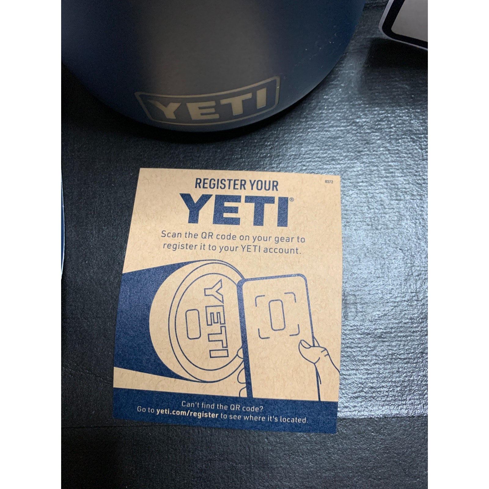 YETI Rambler 14 oz Ceramic Mug Navy ULINE Logo MagSlider Lid New