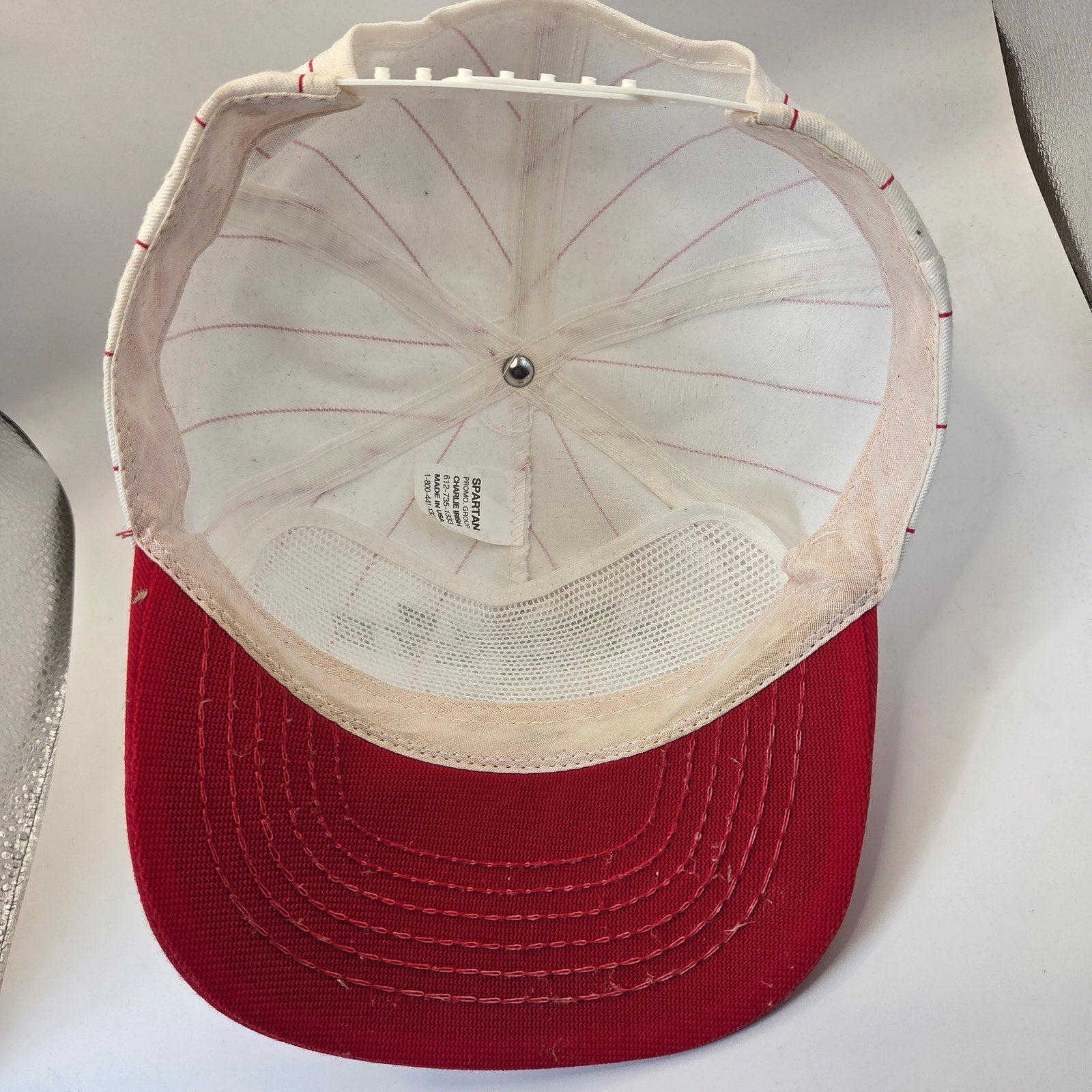 Property Of Pig's Eye U Snapback Hat USA Spartan Promo Group Beer Cap Vintage