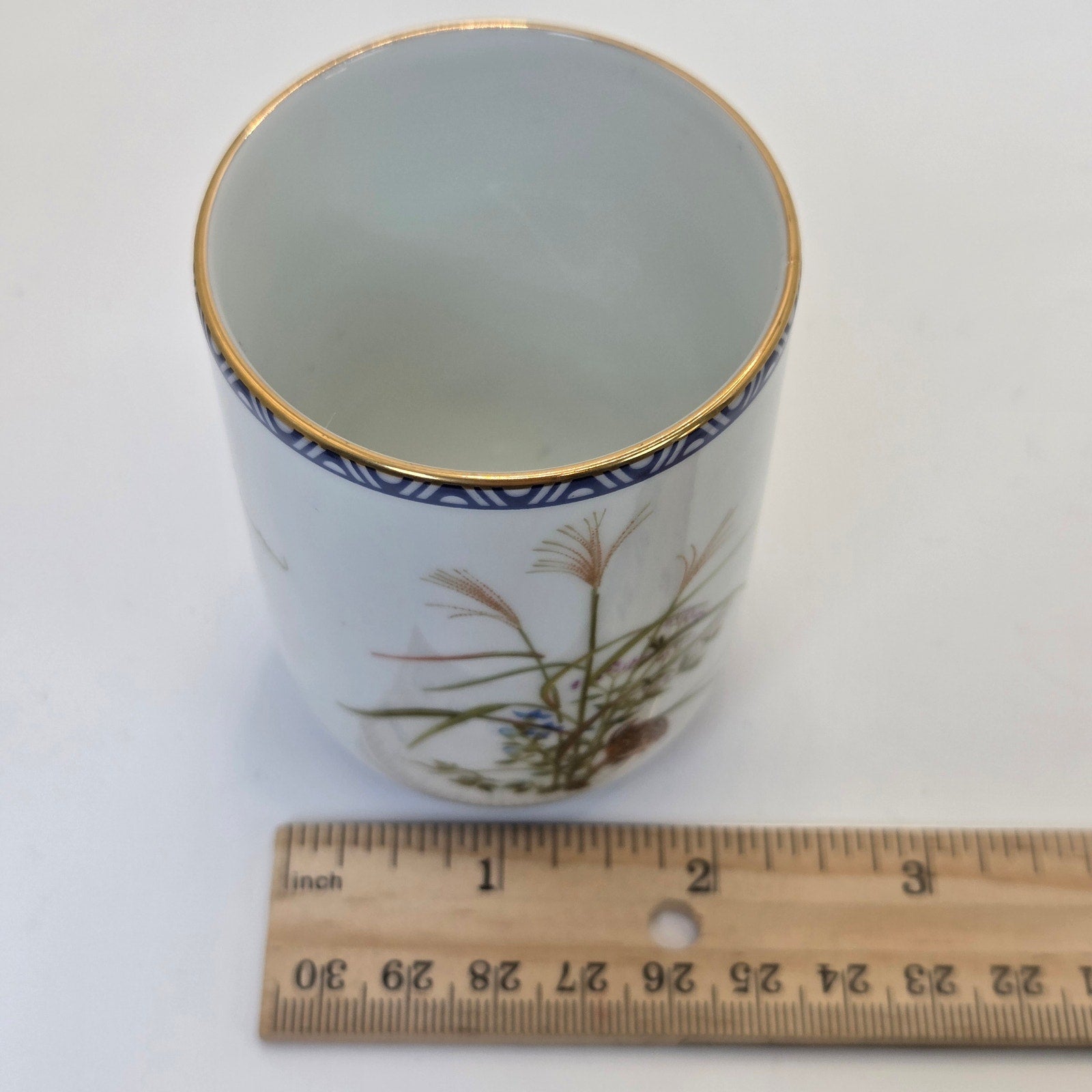 Franklin Porcelain 1985 Quail and Autumn Grasses Porcelain Tea Cup Japan (78/80)