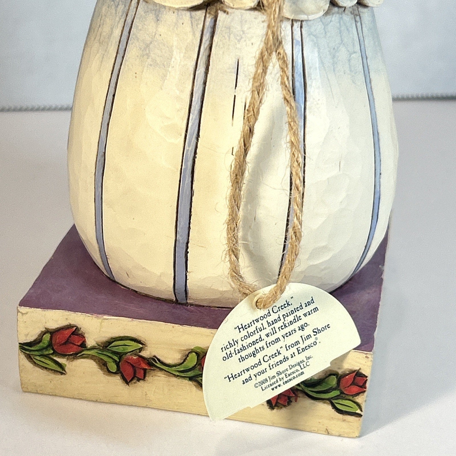 Jim Shore Heartwood Creek Snow Woman Winter Blossoms Figurine 2008 #4010358
