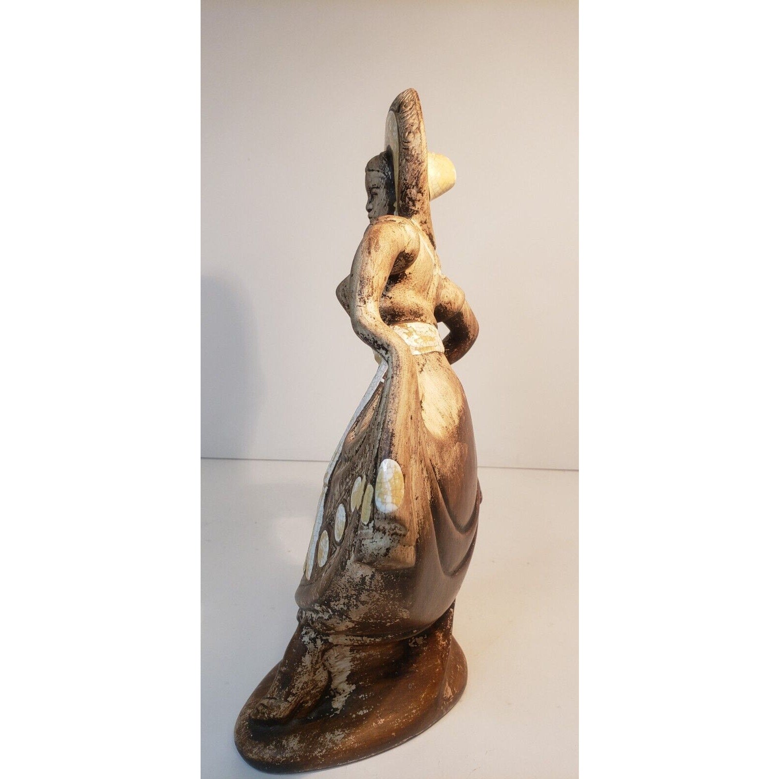 Vintage 1950s Treasure Craft Dancing Senorita Figurine 11.5" Ceramic Art