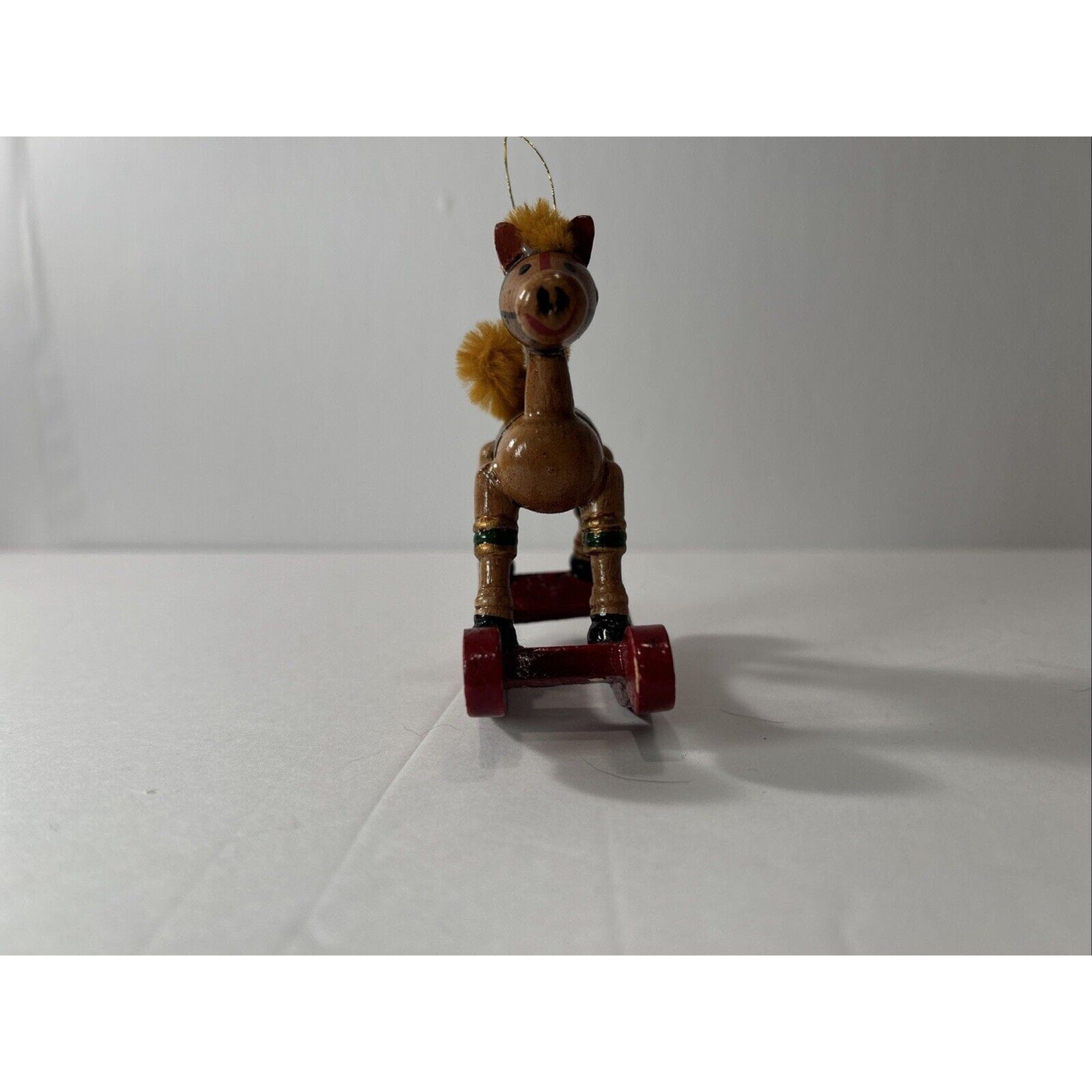 Christmas Ornament Lot of 6 – Wood, Ceramic & Crochet Holiday Mix