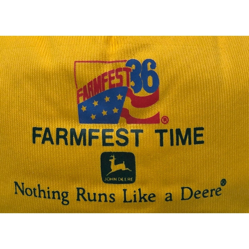 John Deere Farmfest 1986 Vintage Trucker Hat Capital Snapback OSFA Cap