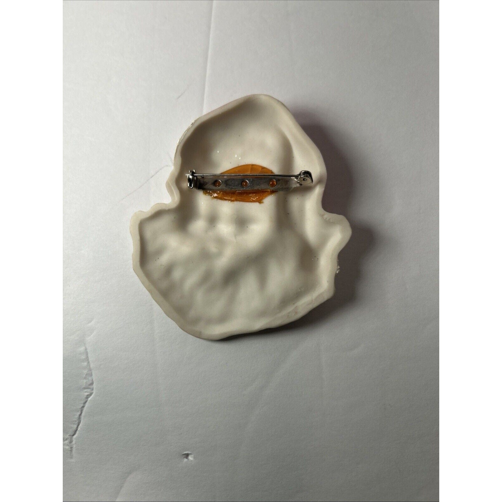 Santa Ornament & Pin Lot – Clay Face Ornament, Wood Santa, Porcelain Santa Pin
