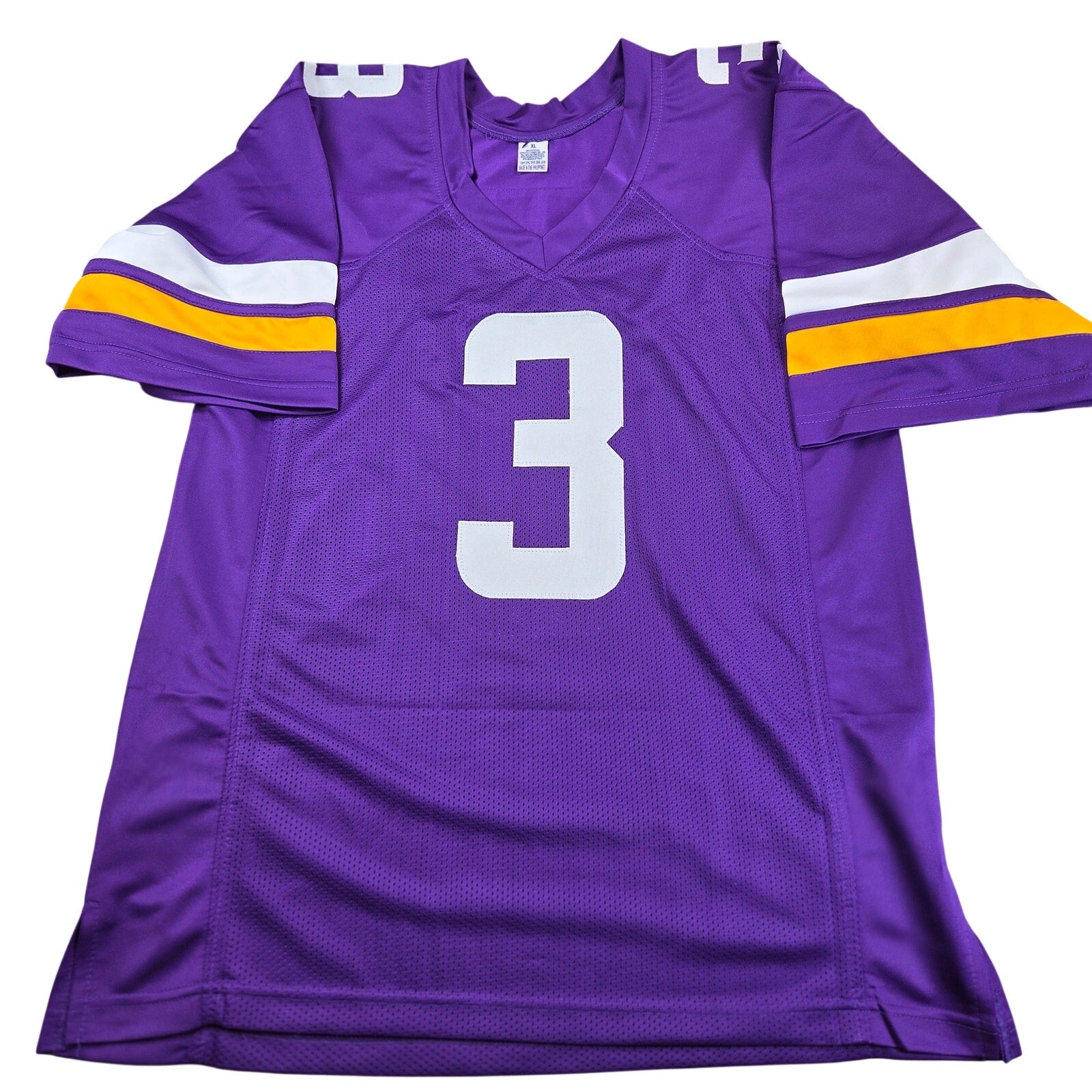 Jordan Addison Signed Custom Minnesota Vikings Purple Jersey XL JSA COA