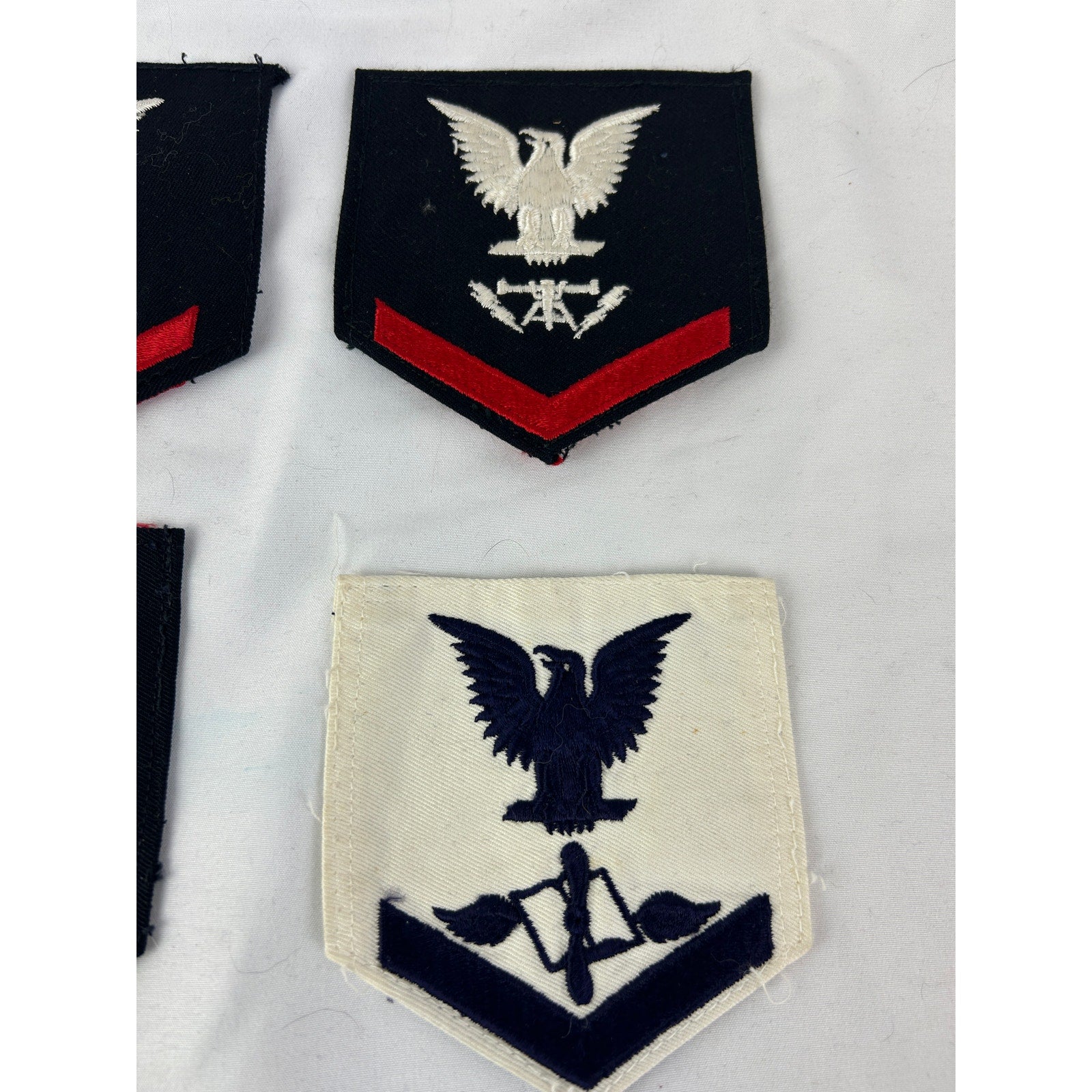 US Navy Patch Lot Surveyor Chevrons Ratings 6pcs Vintage