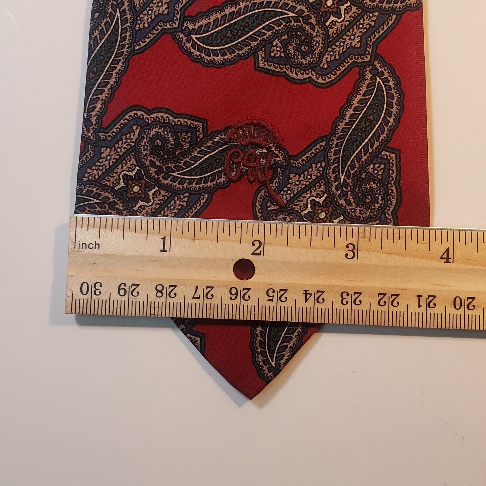 Countess Mara New York Red Paisley Tie