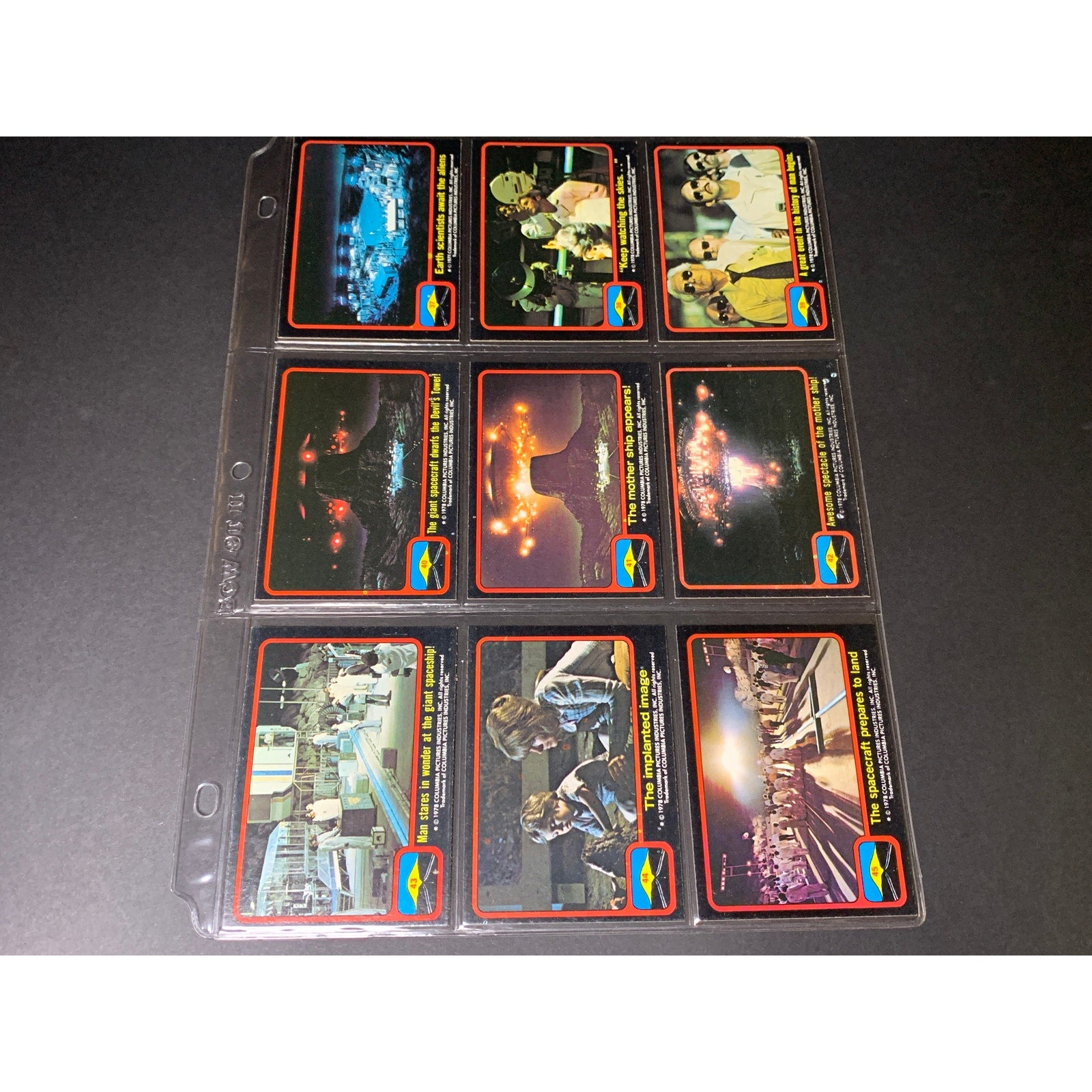 1978 Topps Close Encounters Of The Third Kind Card Set  + Stickers