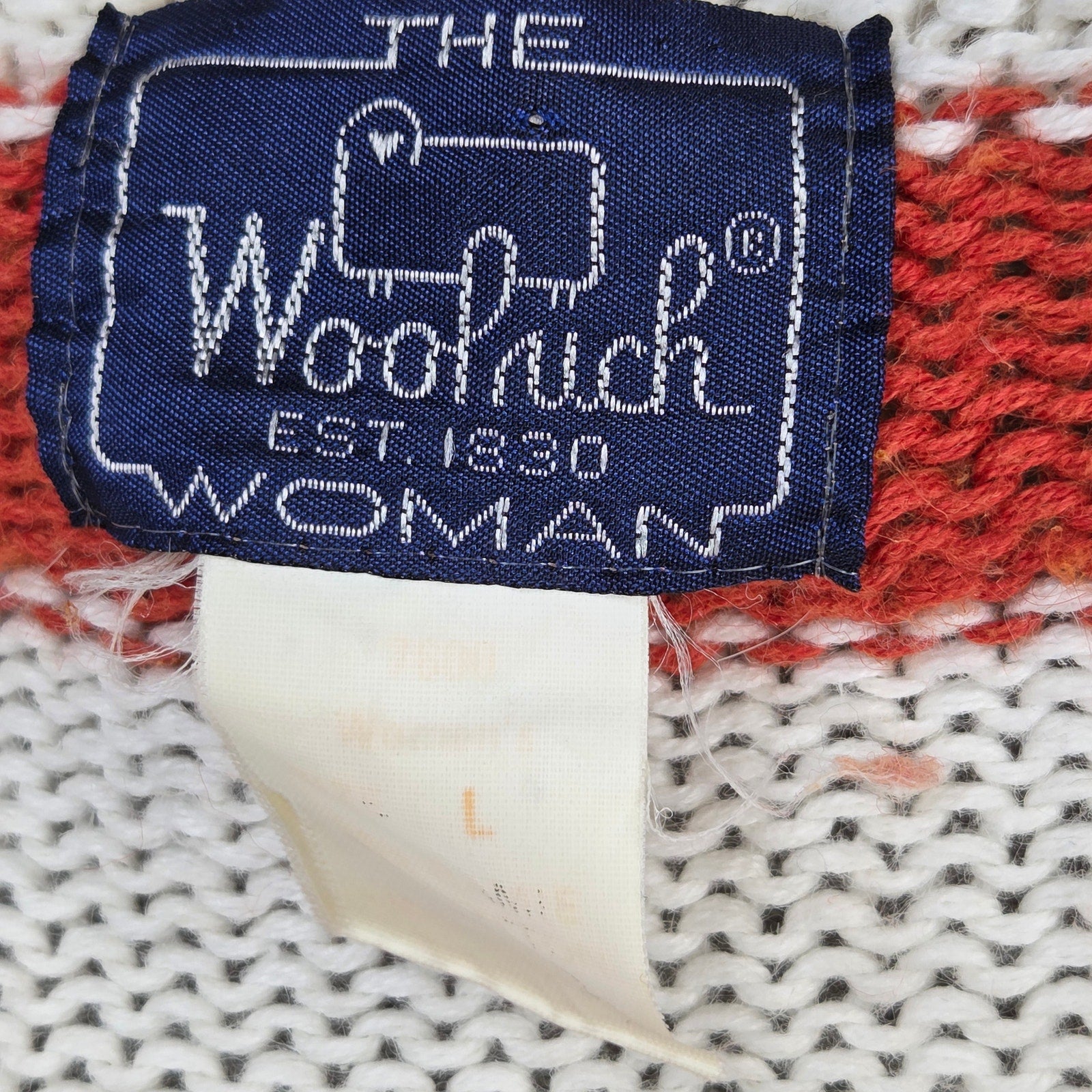 Woolrich Woman Vintage Rowing Maritime Ramie Cotton Sweater Women's L Knit