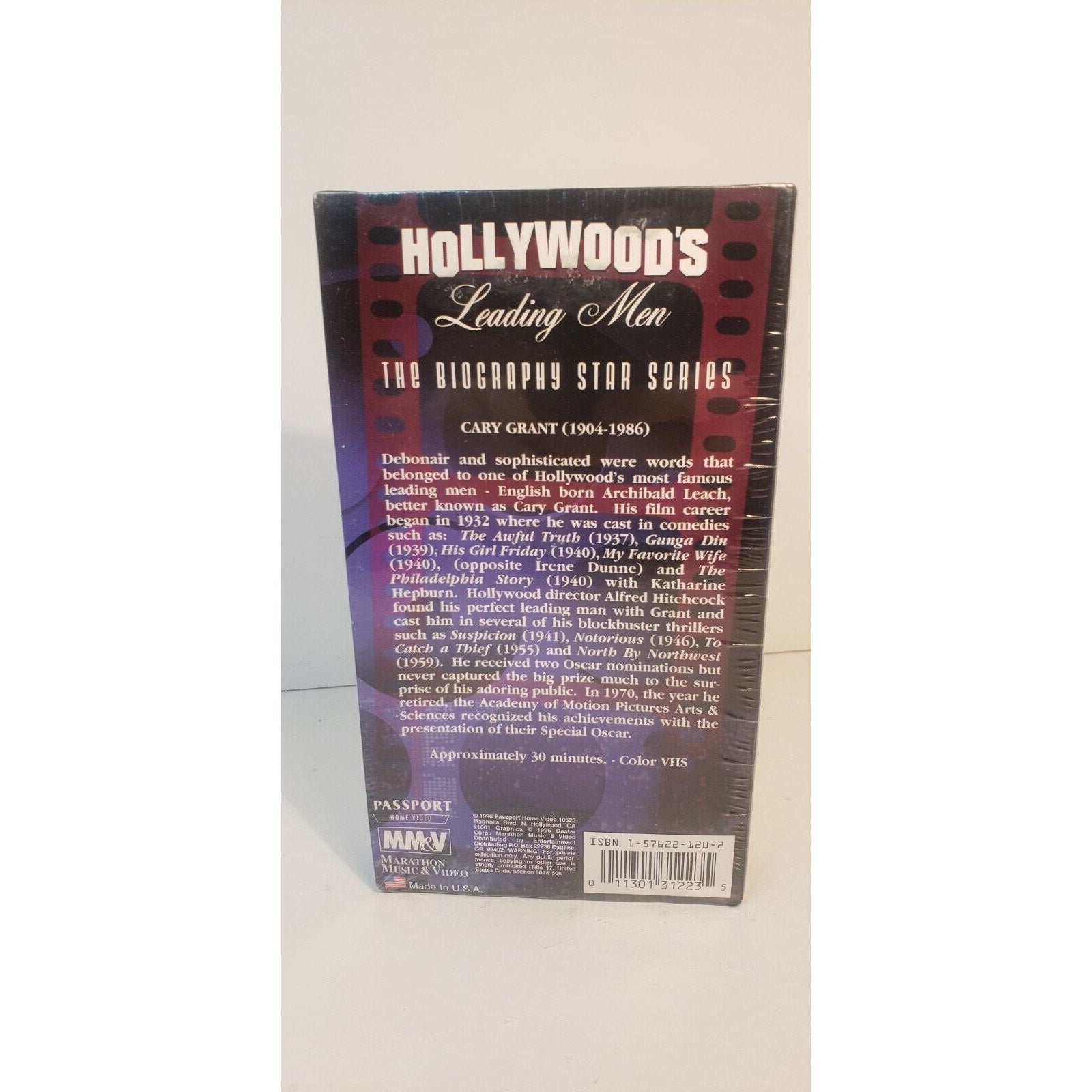 Hollywood's Leading Men: Cary Grant 1996 VHS New Sealed