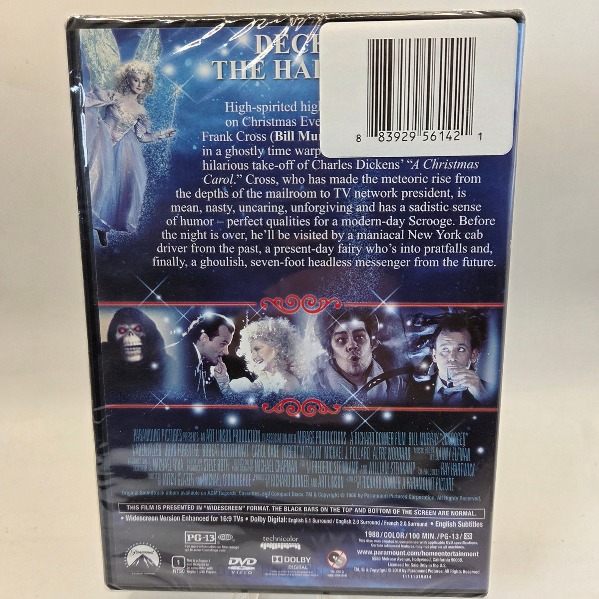 Scrooged DVD Bill Murray 1988 Paramount Widescreen New Sealed PROMO Copy